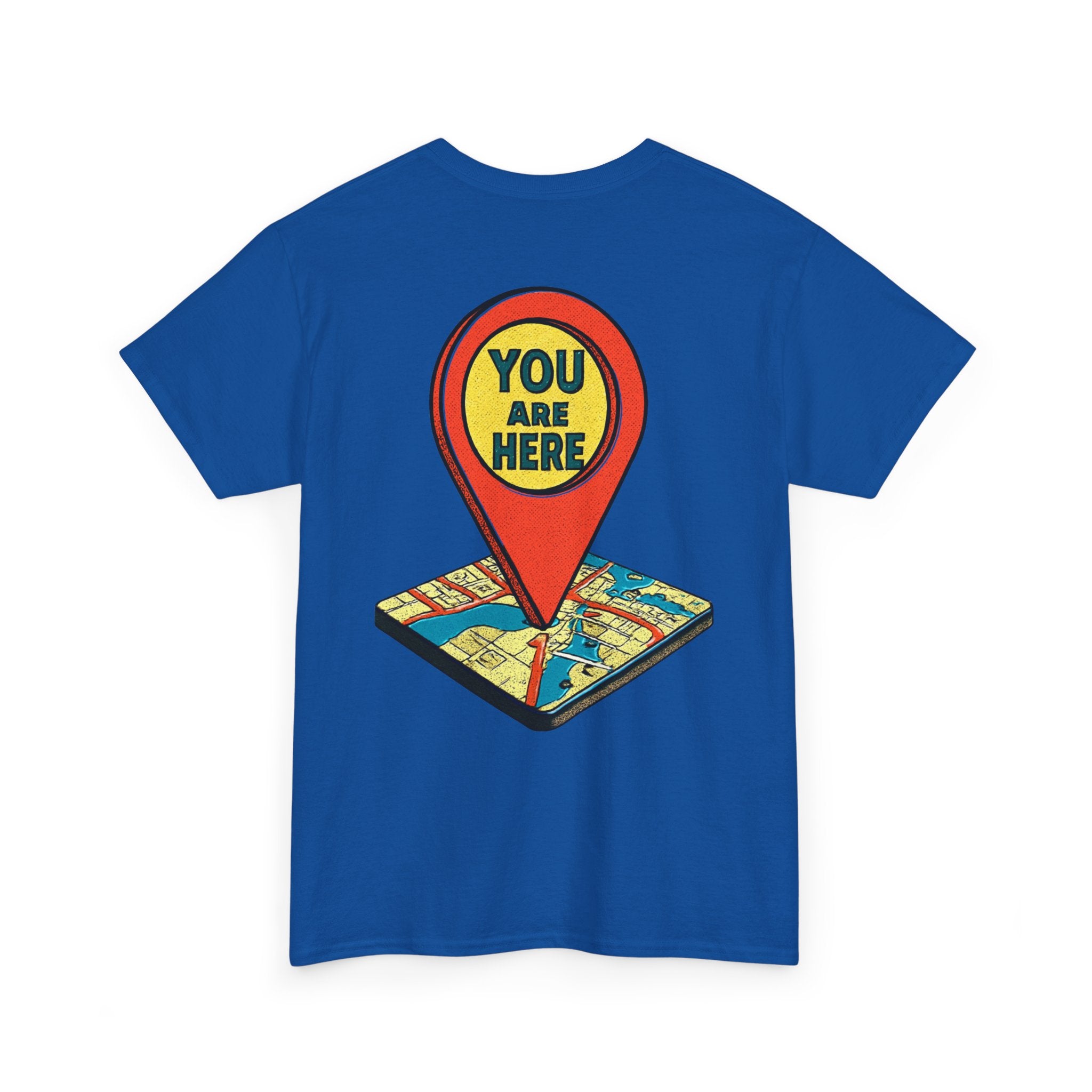 You Are Here Map Marker T-Shirt — Travel Icon Graphic Tee