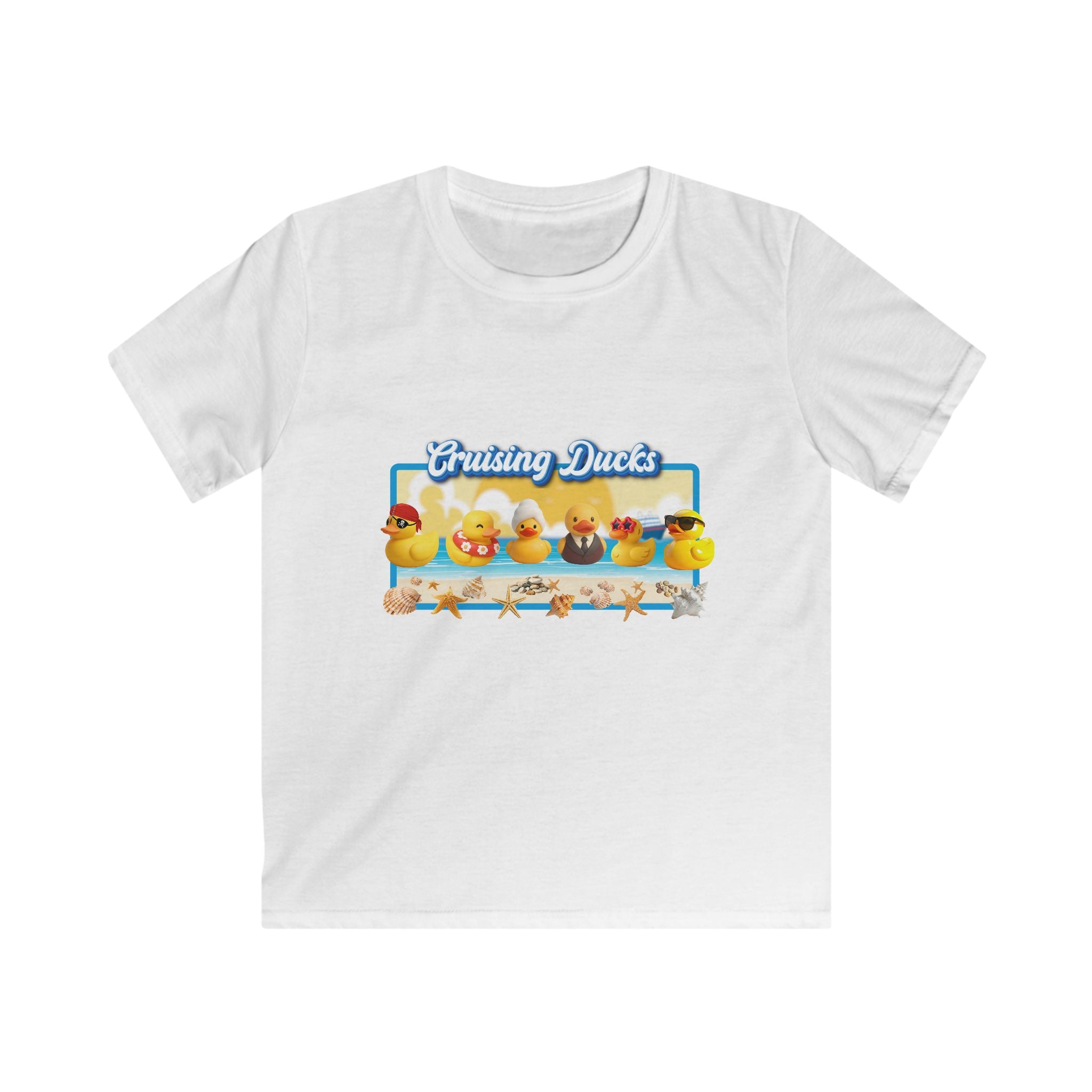 Kids Tee — 'Cruising Ducks' Cute Rubber Duck Family Graphic Shirt