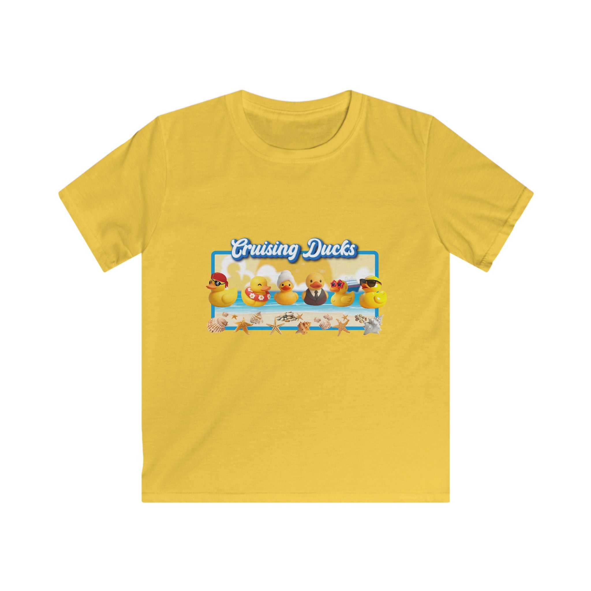 Kids Tee — 'Cruising Ducks' Cute Rubber Duck Family Graphic Shirt