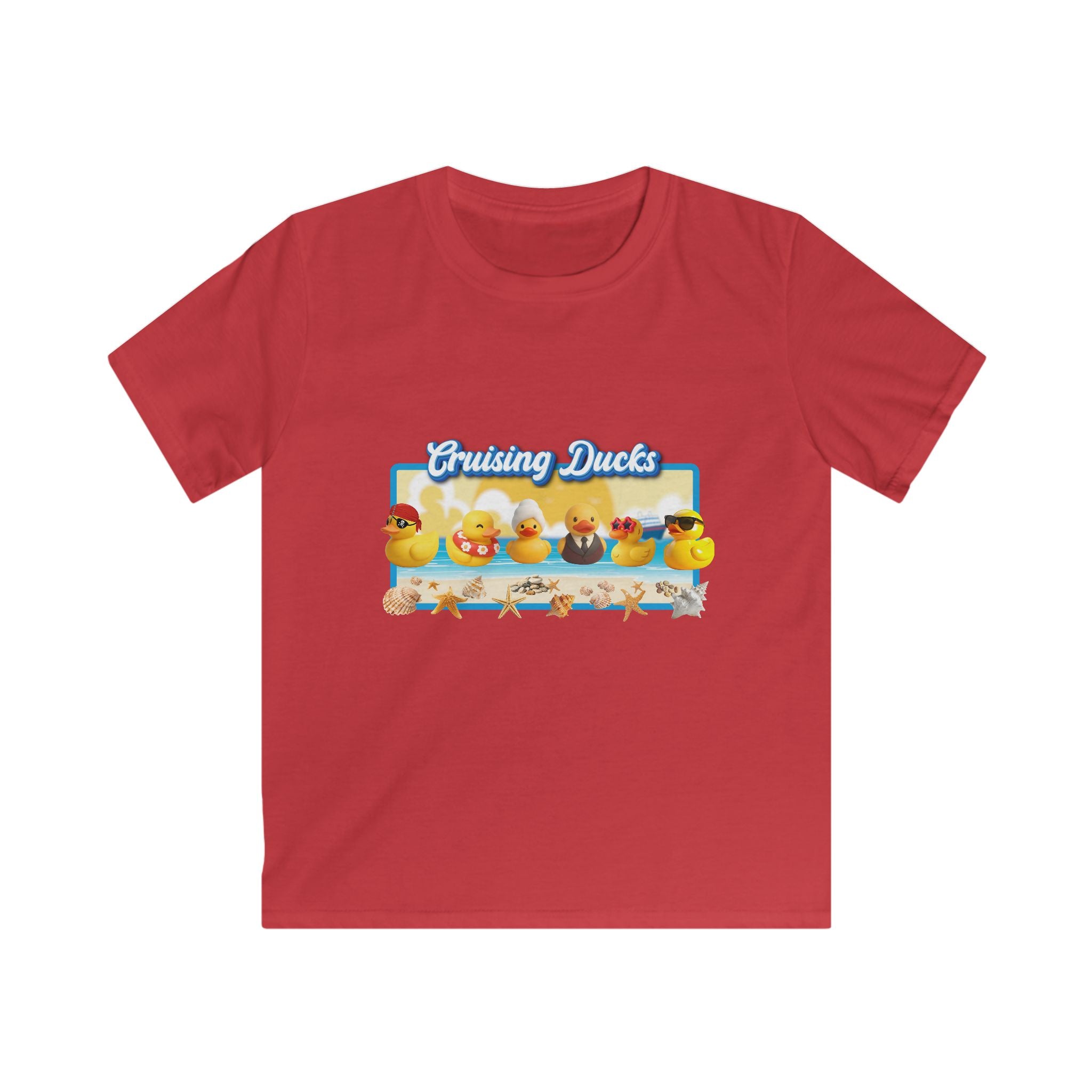 Kids Tee — 'Cruising Ducks' Cute Rubber Duck Family Graphic Shirt