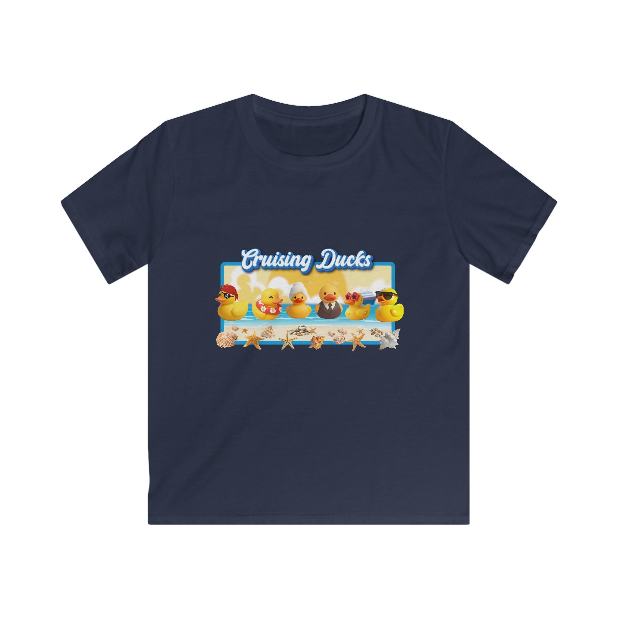 Kids Tee — 'Cruising Ducks' Cute Rubber Duck Family Graphic Shirt