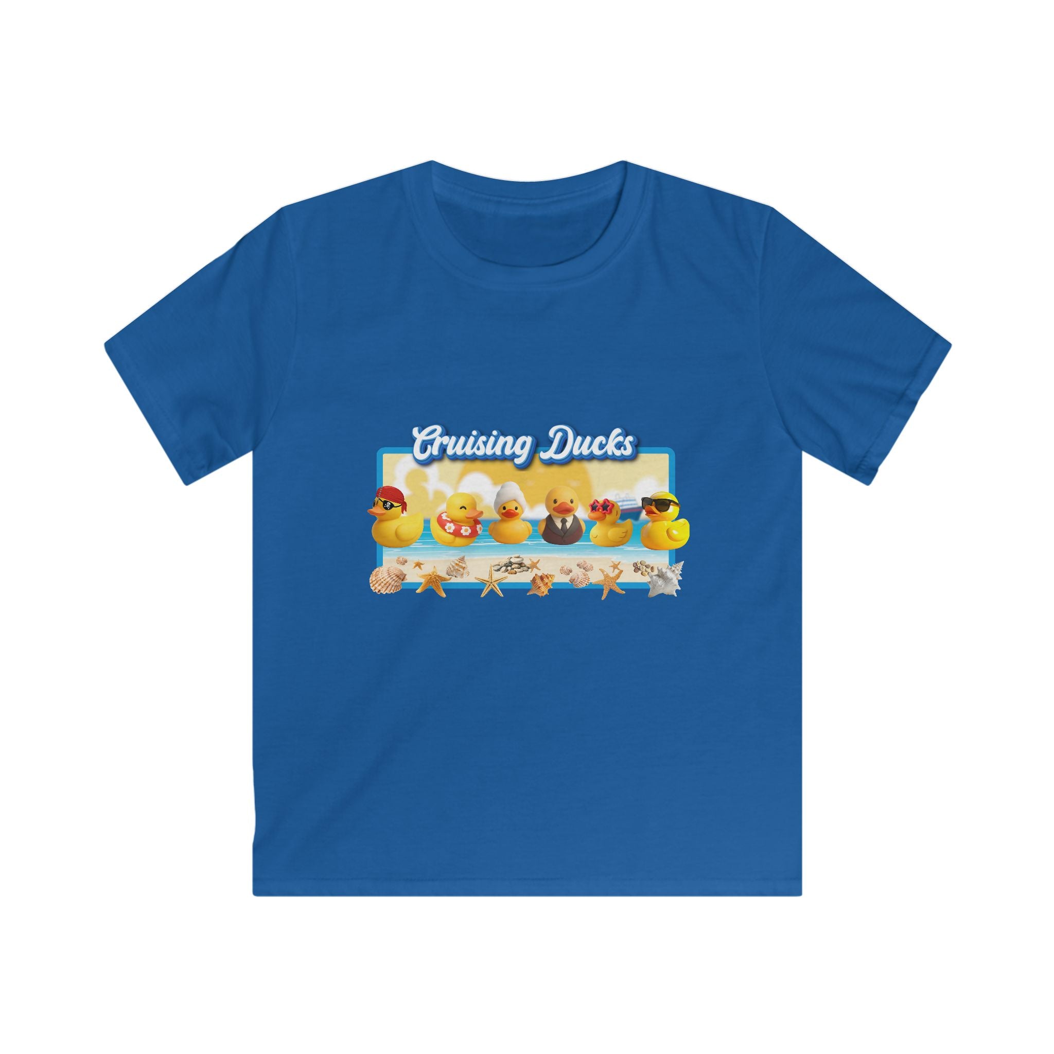 Kids Tee — 'Cruising Ducks' Cute Rubber Duck Family Graphic Shirt