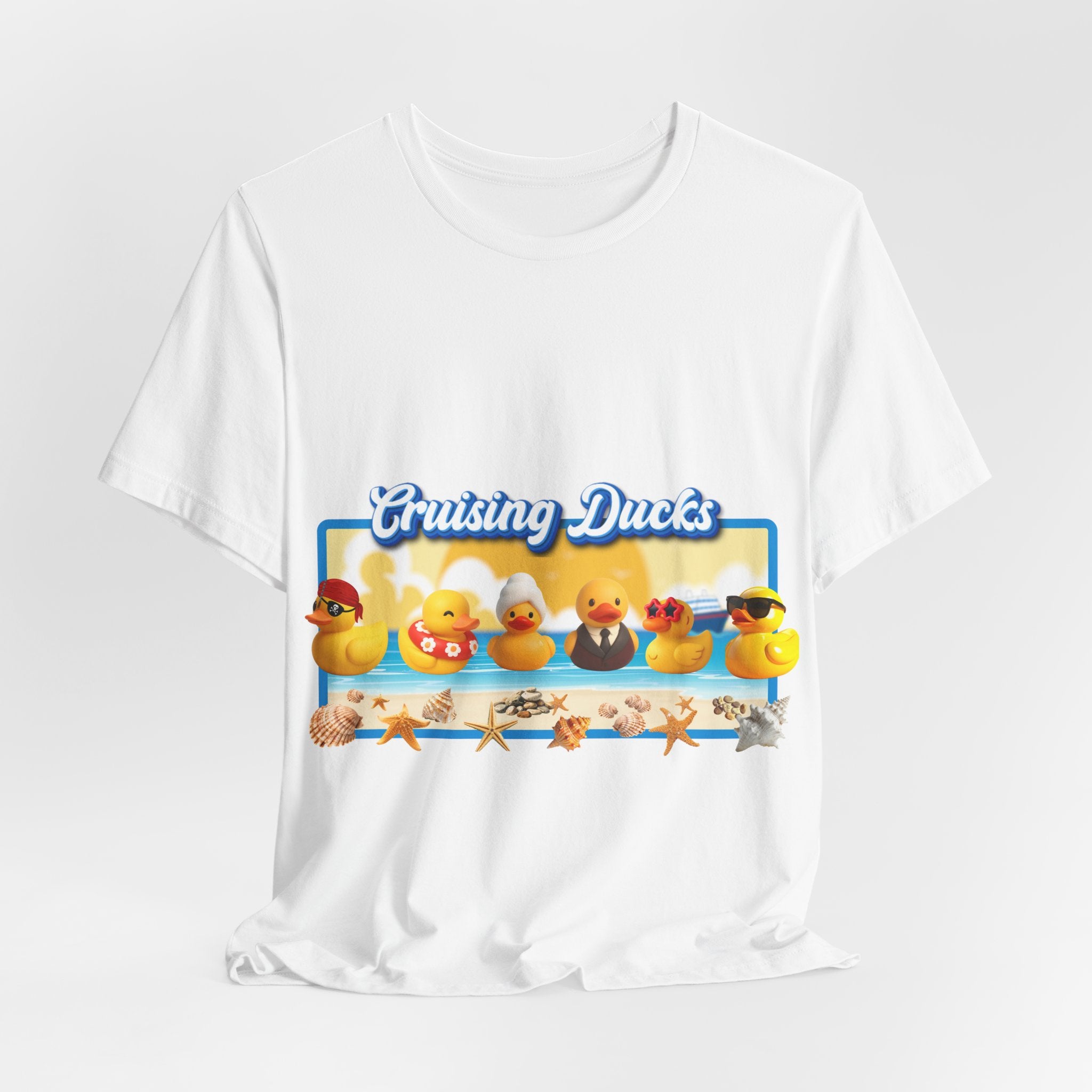 Cruising Ducks T-Shirt – Cute Rubber Duck Beach Graphic Tee