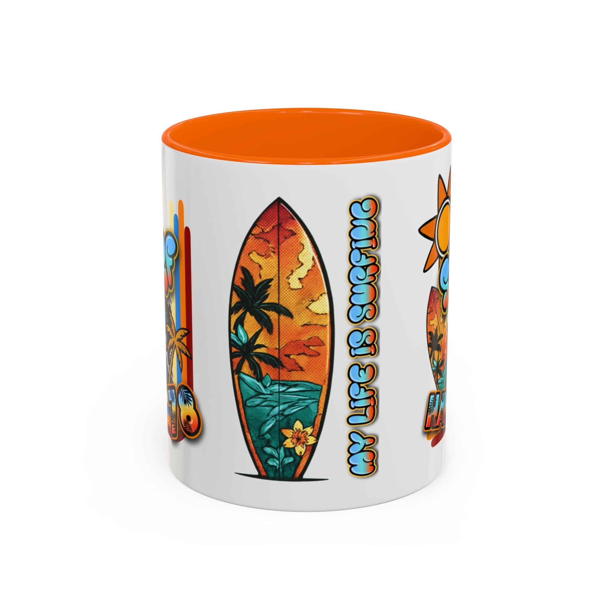 Surf Hawaii Retro Accent Coffee Mug (11/15oz)