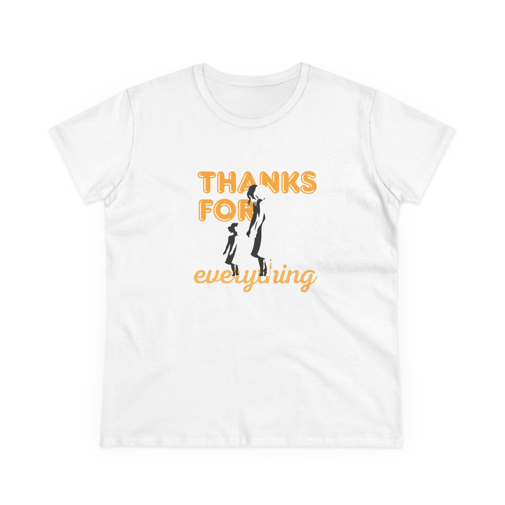 Thanks For Everything Tee — Thank You Gift T-Shirt with Silhouette Design
