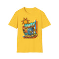 Surf Hawaii T-Shirt — Retro Tropical Sun & Palm Beach Tee