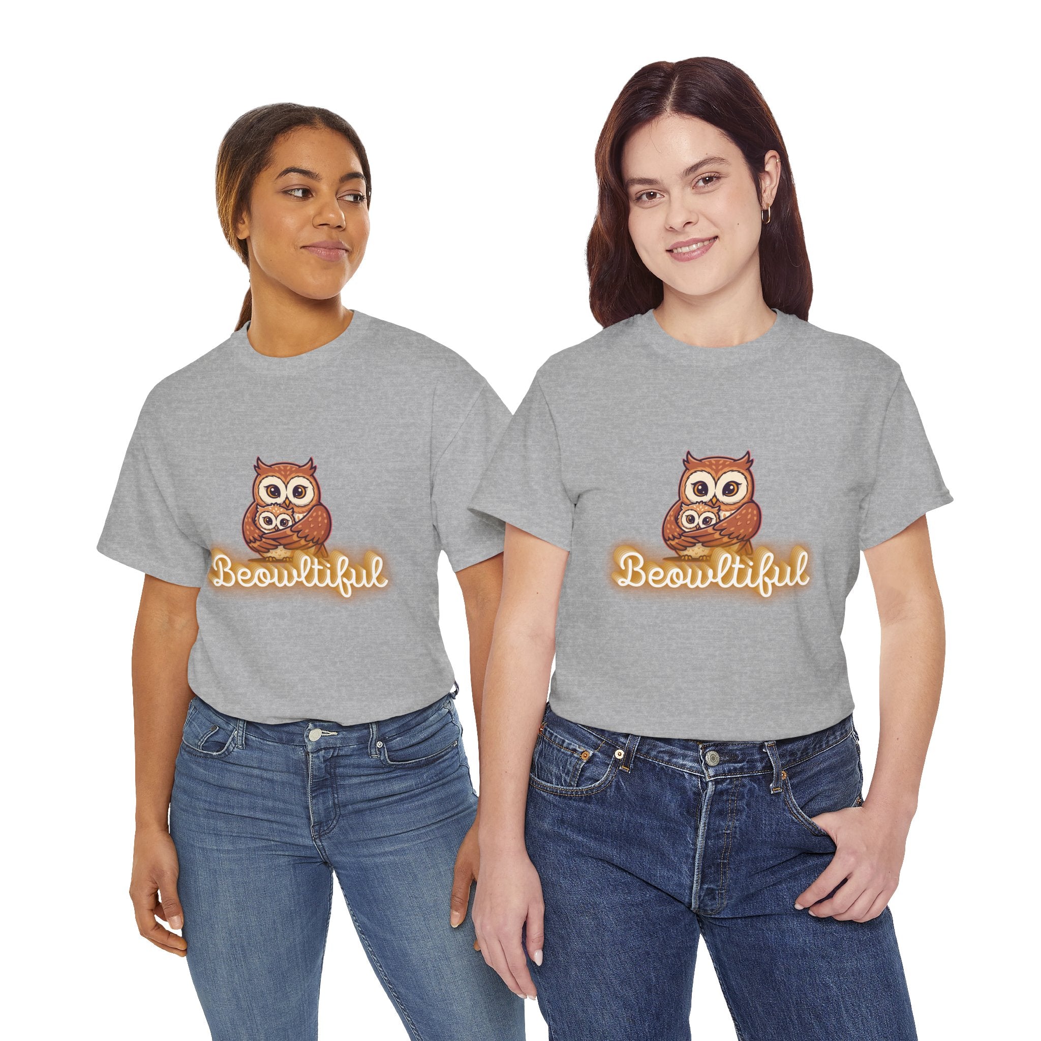 Beowtiful Owl T-Shirt - Cute Owl Graphic Tee for Bird Lovers & Fall Fashion