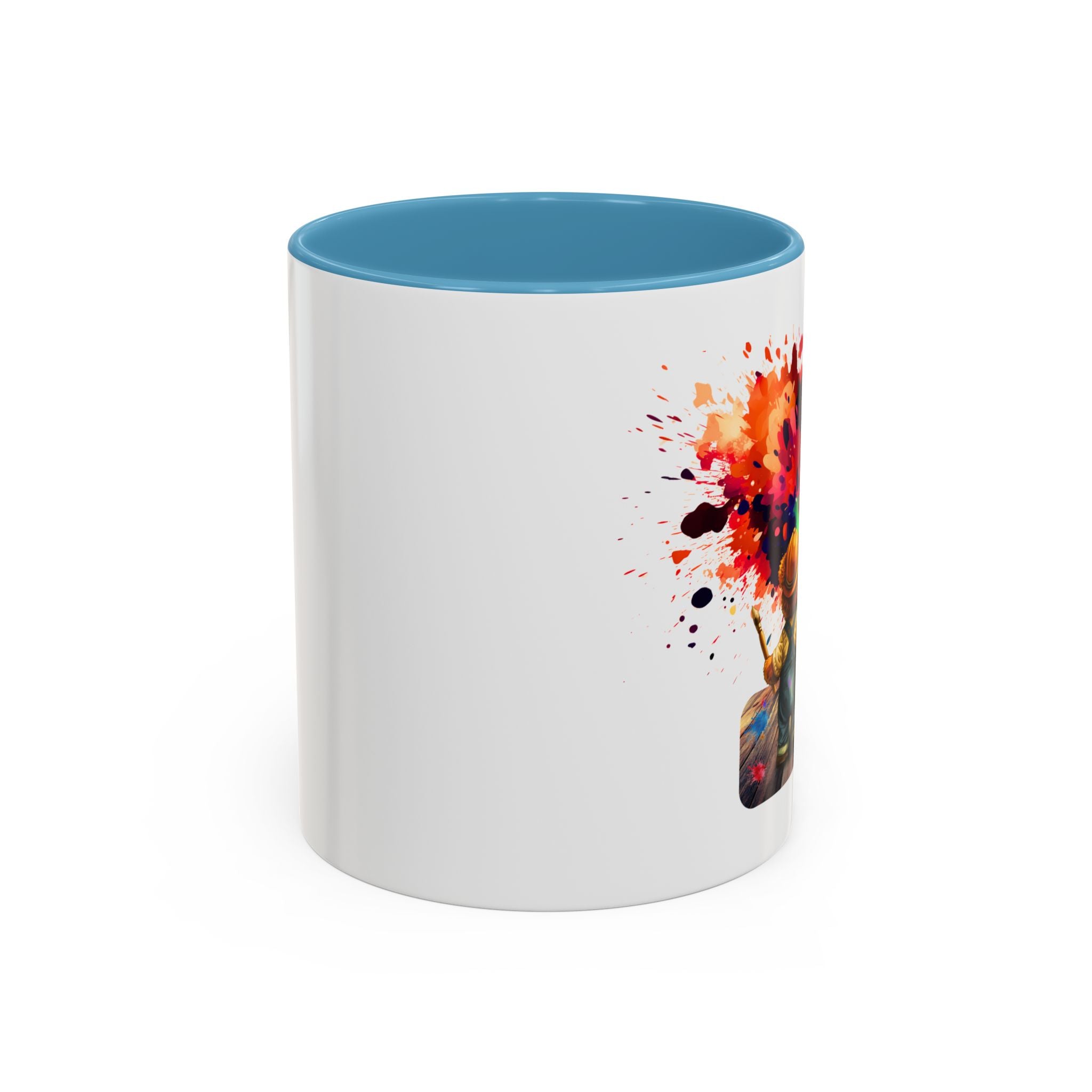Colorful Heart Paint Mug — Artist Child Splash Coffee Cup (11/15oz)
