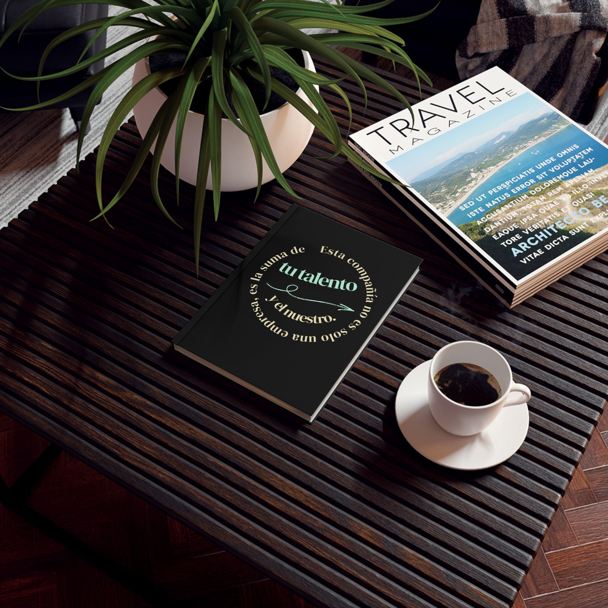 Hardback Journal — Spanish Inspirational "tu talento" Motivational Notebook