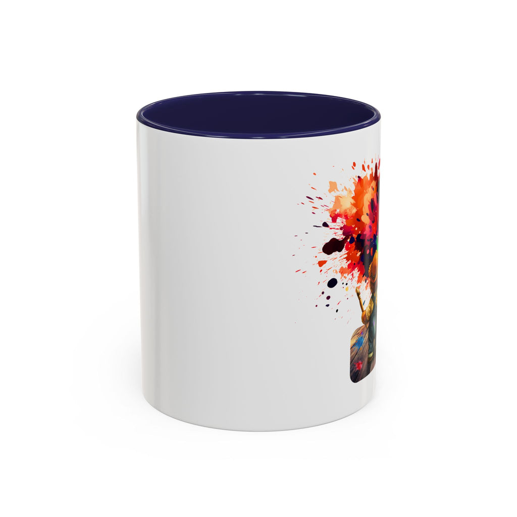 Colorful Heart Paint Mug — Artist Child Splash Coffee Cup (11/15oz)
