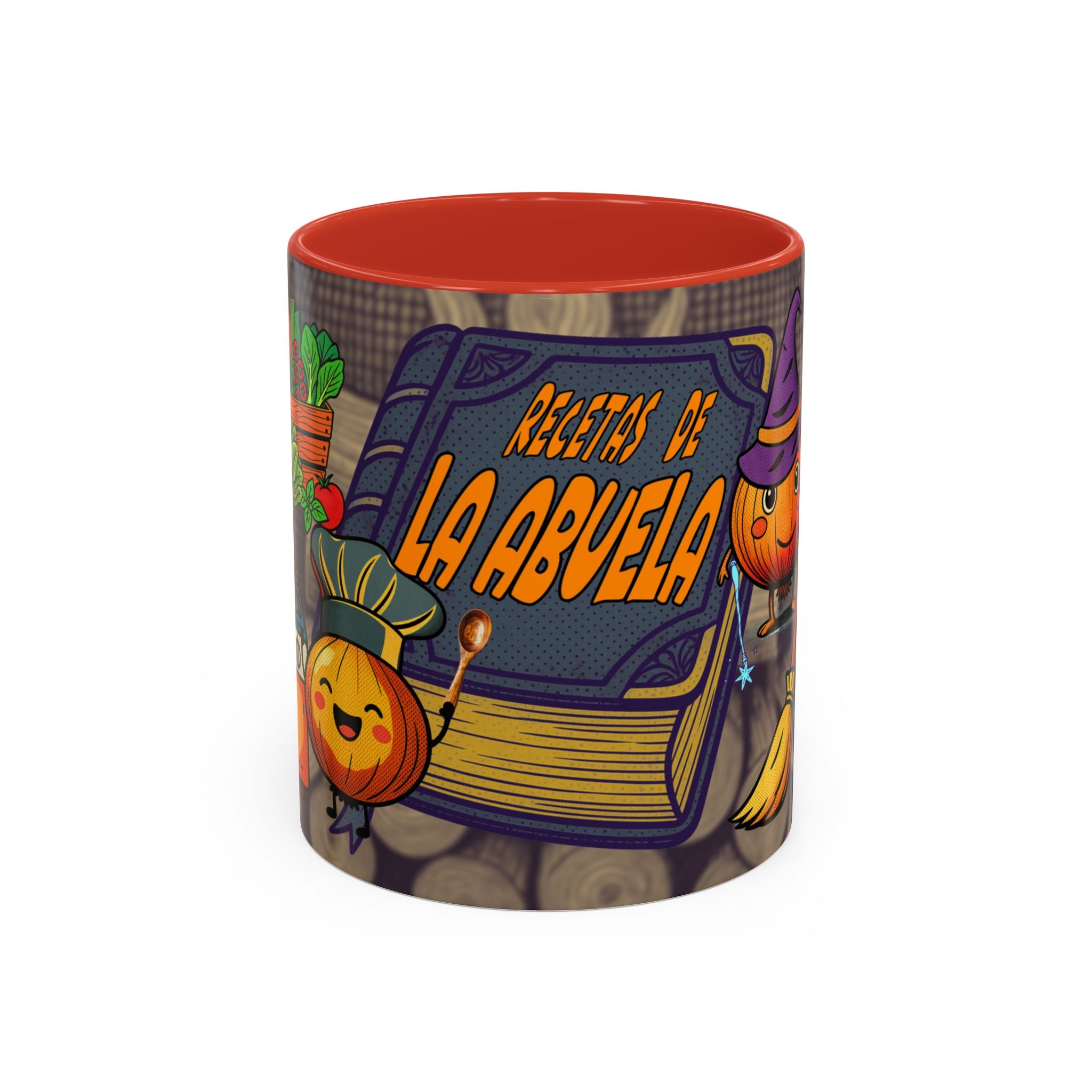 Coffee Mug - "Recetas de La Abuela" Halloween Pumpkin Kitchen Spellbook Accent Mug