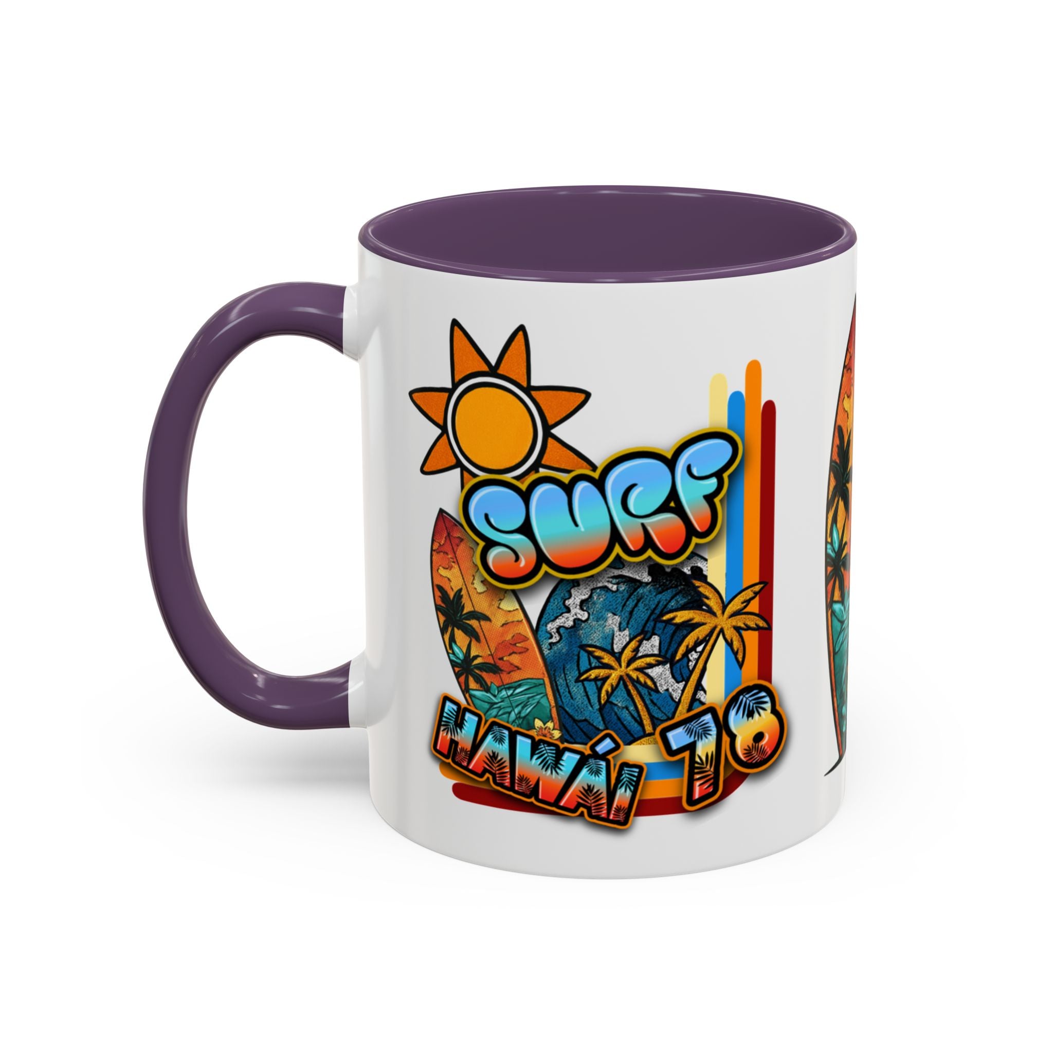 Surf Hawaii Retro Accent Coffee Mug (11/15oz)