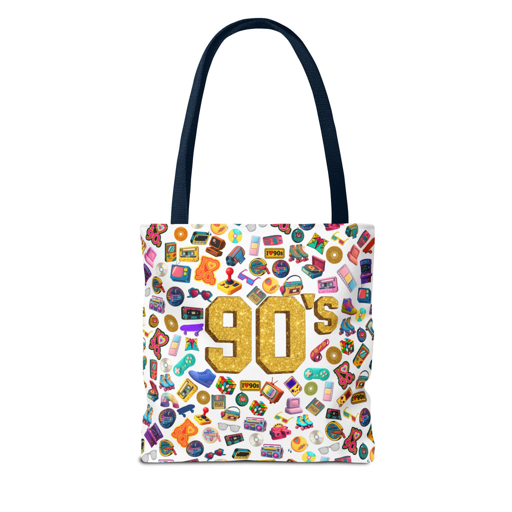 90s Retro Icons Tote Bag — Vintage Pop Culture AOP Tote (Copia)
