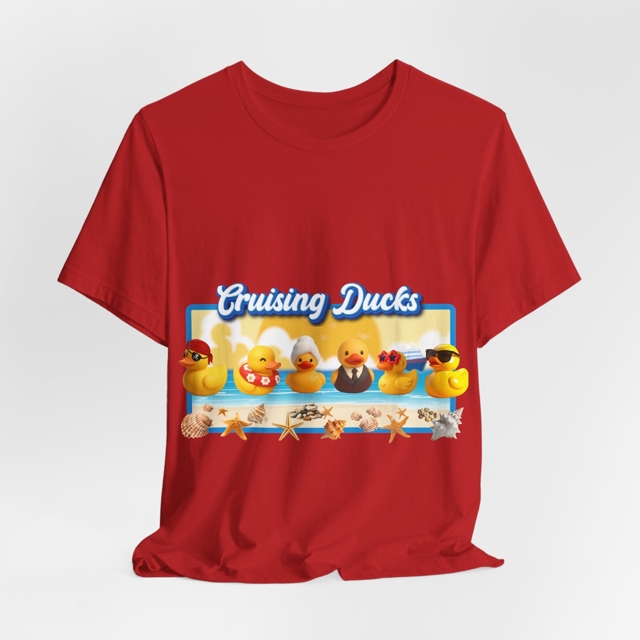 Cruising Ducks T-Shirt – Cute Rubber Duck Beach Graphic Tee