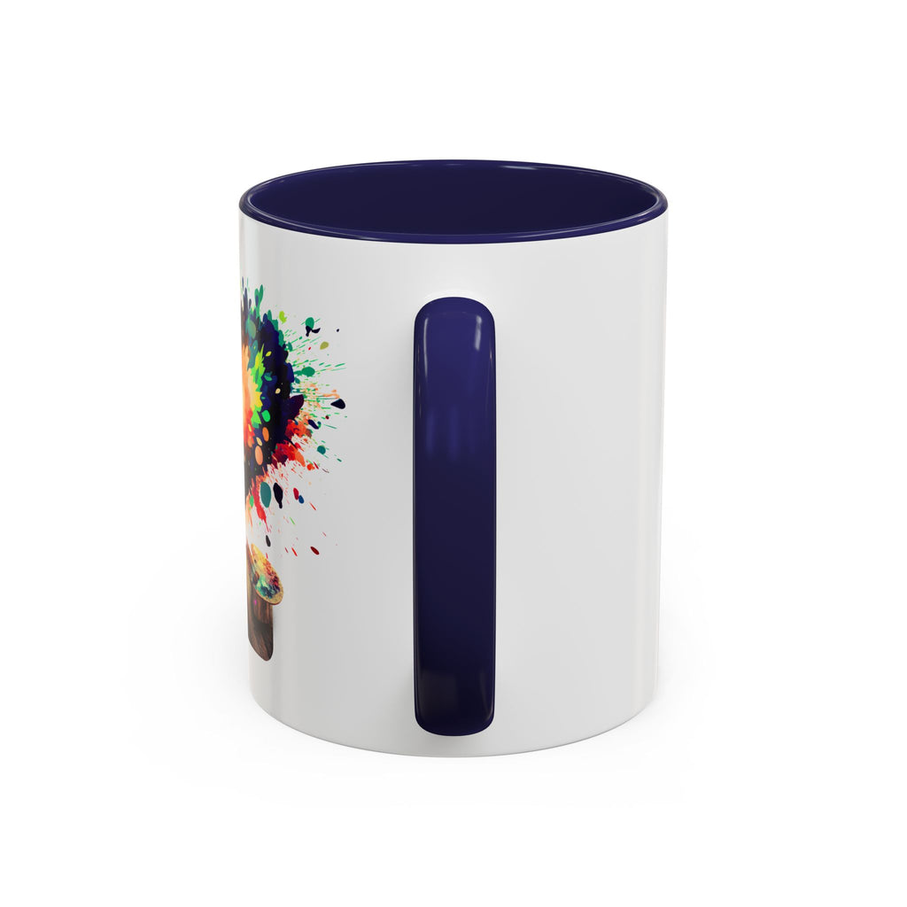Colorful Heart Paint Mug — Artist Child Splash Coffee Cup (11/15oz)