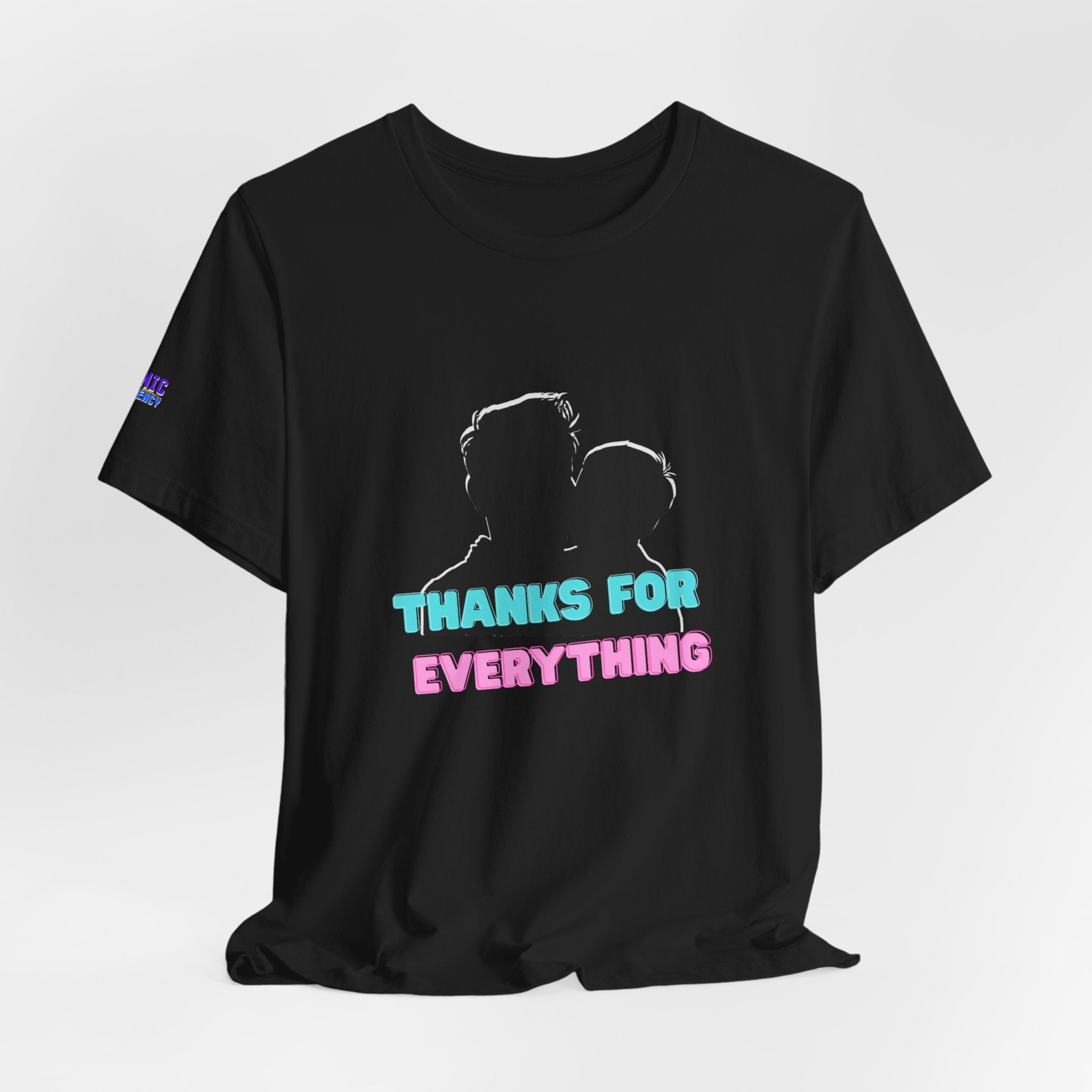 T-Shirt — "Thanks For Everything" Couple Silhouette Appreciation Tee