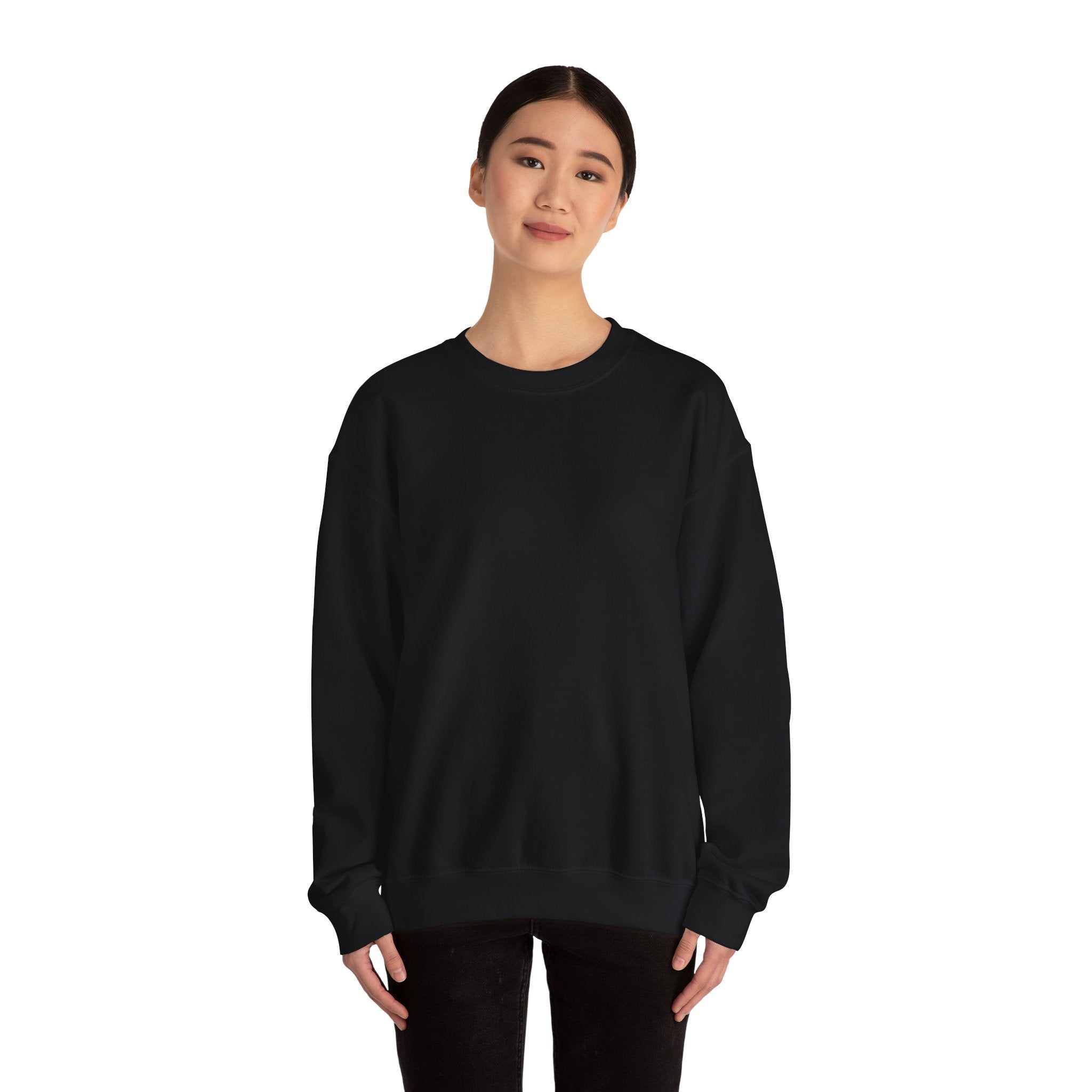 Crewneck Sweatshirt — "Different Colours, Moments" Retro Grid Graphic
