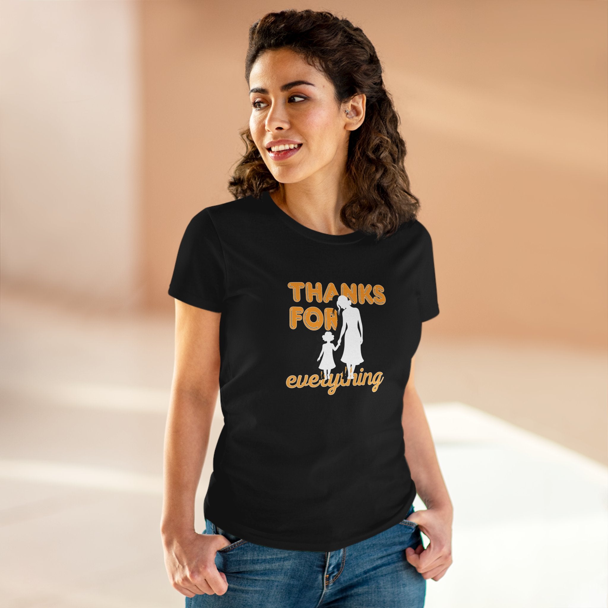 Thanks For Everything Tee — Thank You Gift T-Shirt with Silhouette Design