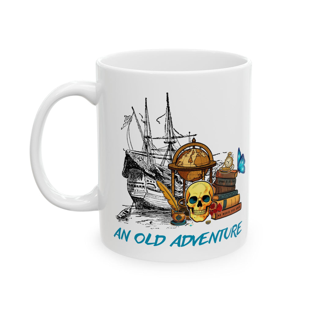 Adventure Mug — 'An Old Friend, A New Adventure' Ceramic Coffee Cup (11oz/15oz)