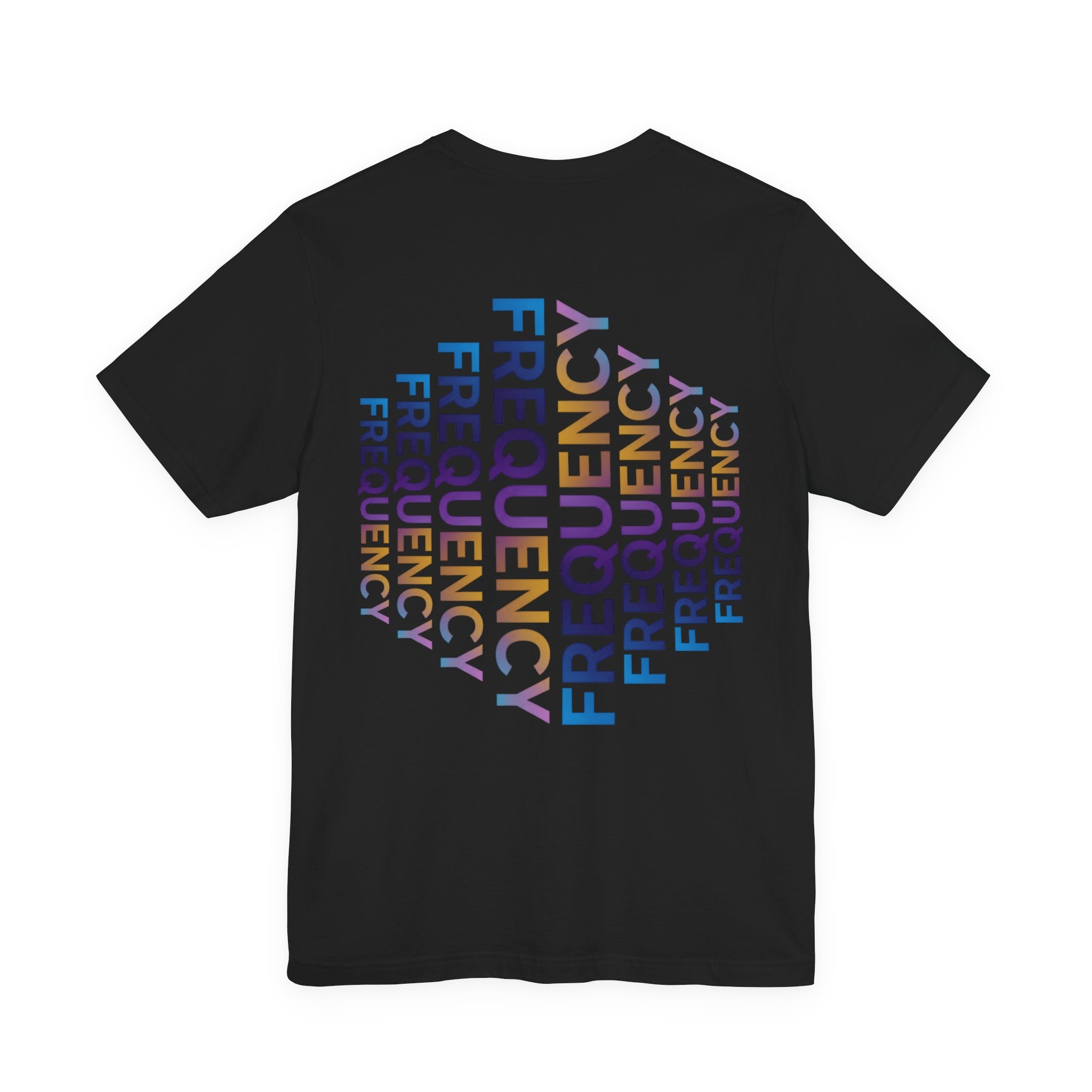 Frequency Graphic Tee — Inspirational Vibes, Repeated Typography Design
