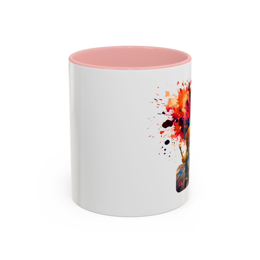 Colorful Heart Paint Mug — Artist Child Splash Coffee Cup (11/15oz)