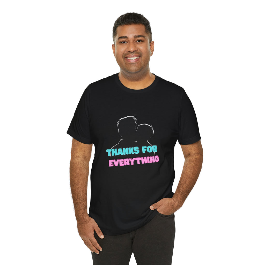 T-Shirt — "Thanks For Everything" Couple Silhouette Appreciation Tee