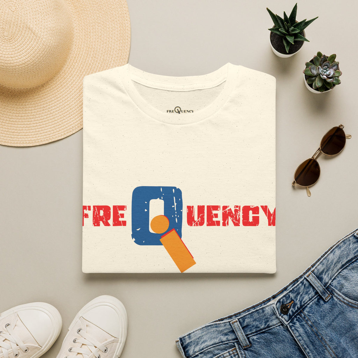 Frequency Graphic T-Shirt – Magnifying Glass Logo Tee