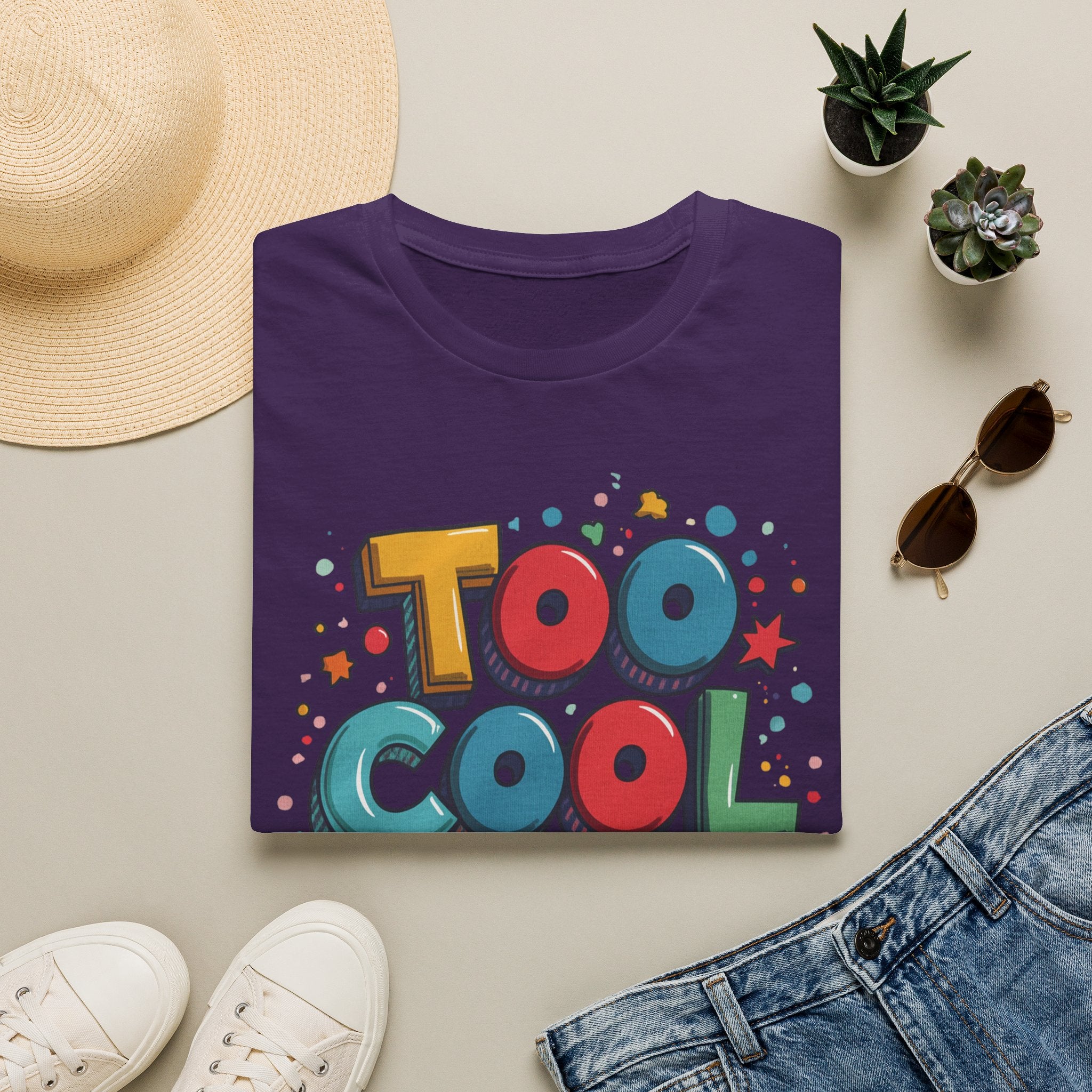 Too Cool to Panic T-Shirt — Retro Pop Graphic Tee