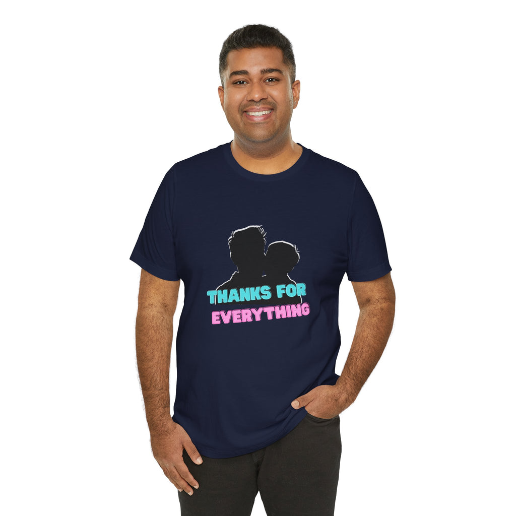 T-Shirt — "Thanks For Everything" Couple Silhouette Appreciation Tee
