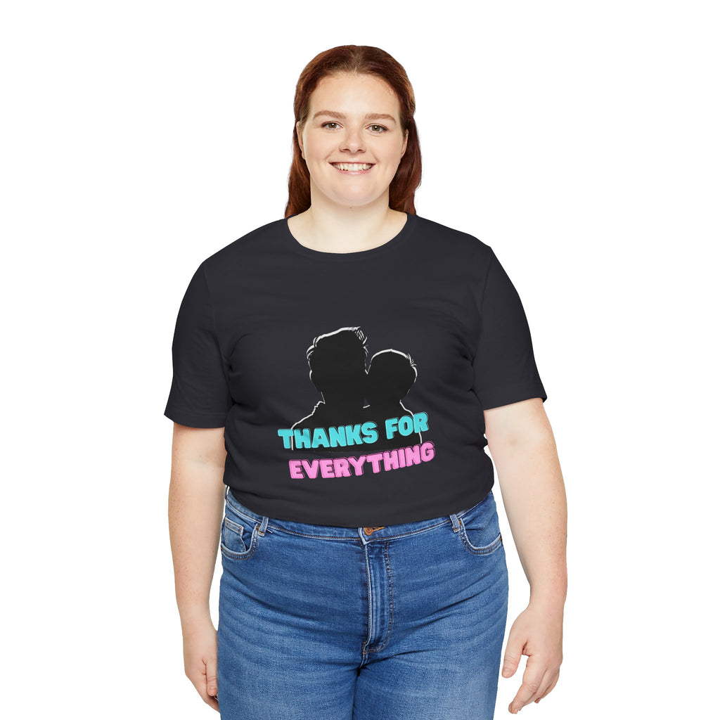 T-Shirt — "Thanks For Everything" Couple Silhouette Appreciation Tee