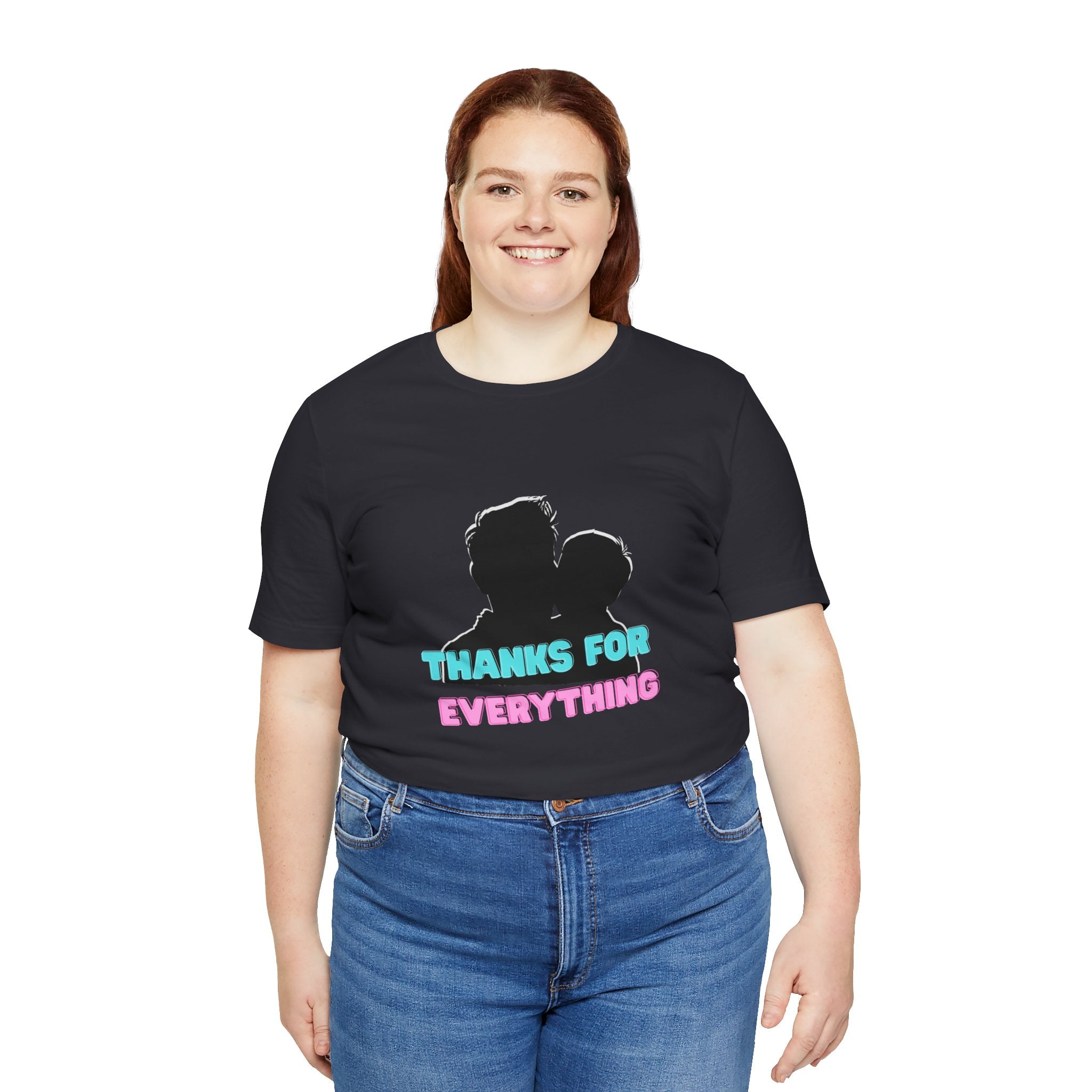 T-Shirt — "Thanks For Everything" Couple Silhouette Appreciation Tee