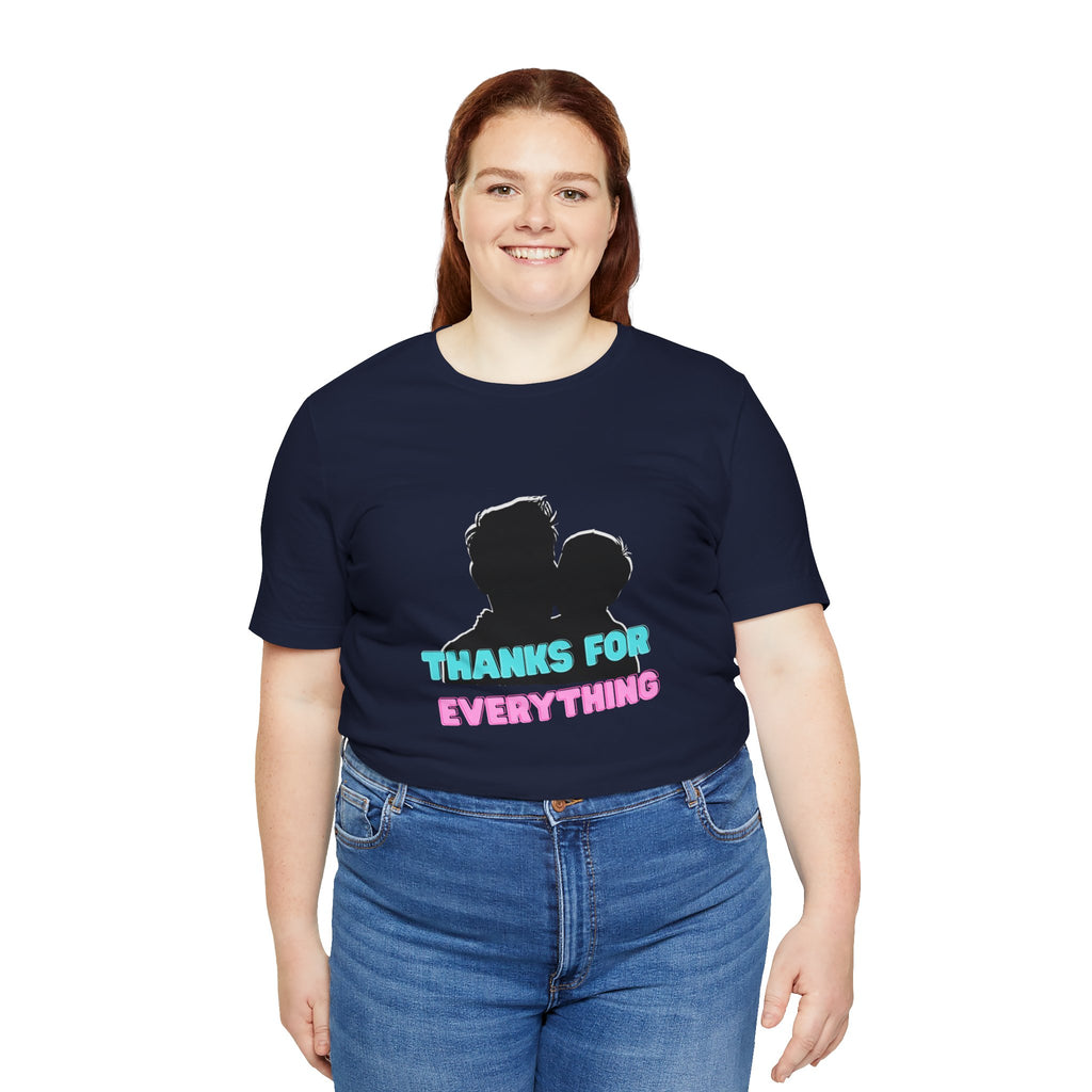 T-Shirt — "Thanks For Everything" Couple Silhouette Appreciation Tee