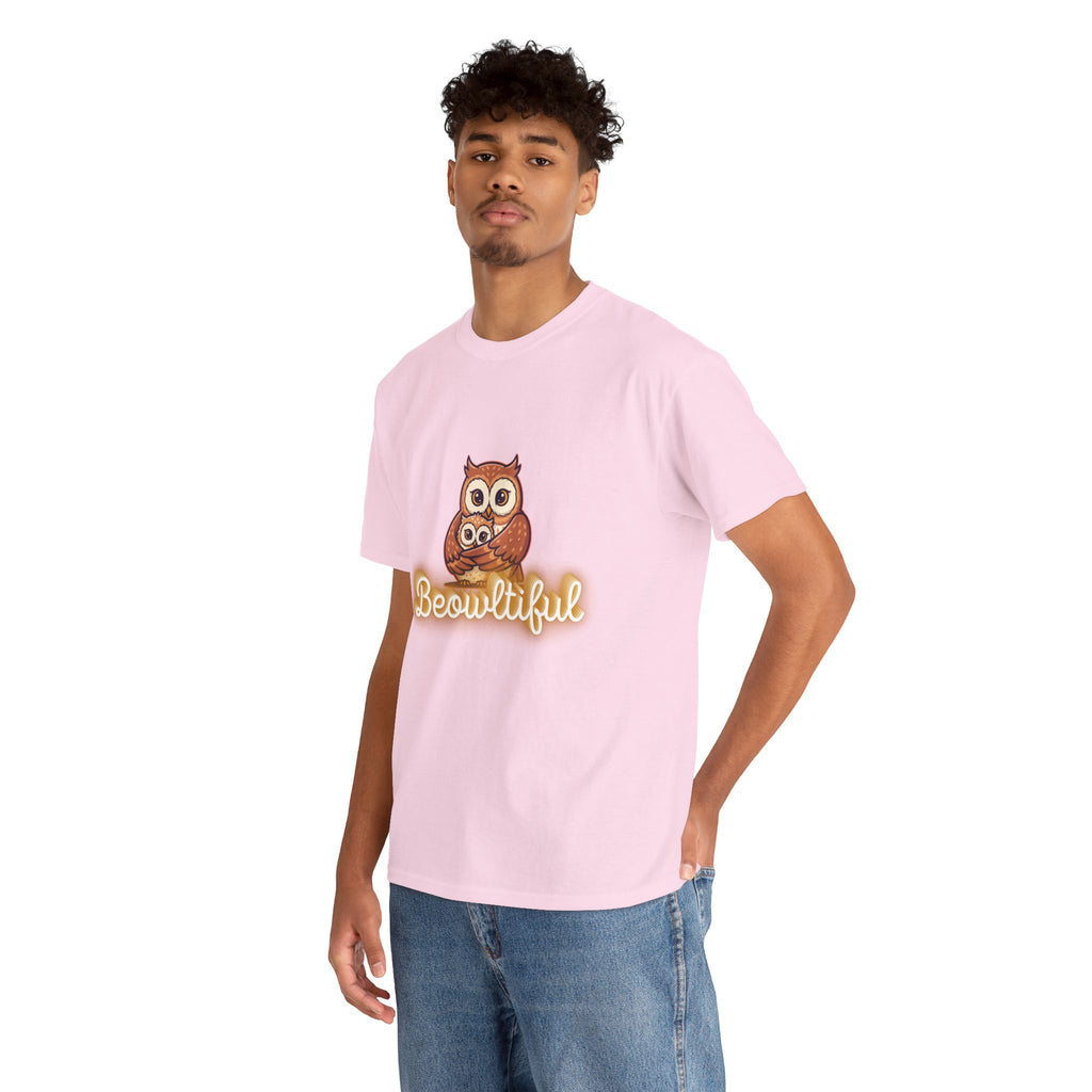 Beowtiful Owl T-Shirt - Cute Owl Graphic Tee for Bird Lovers & Fall Fashion