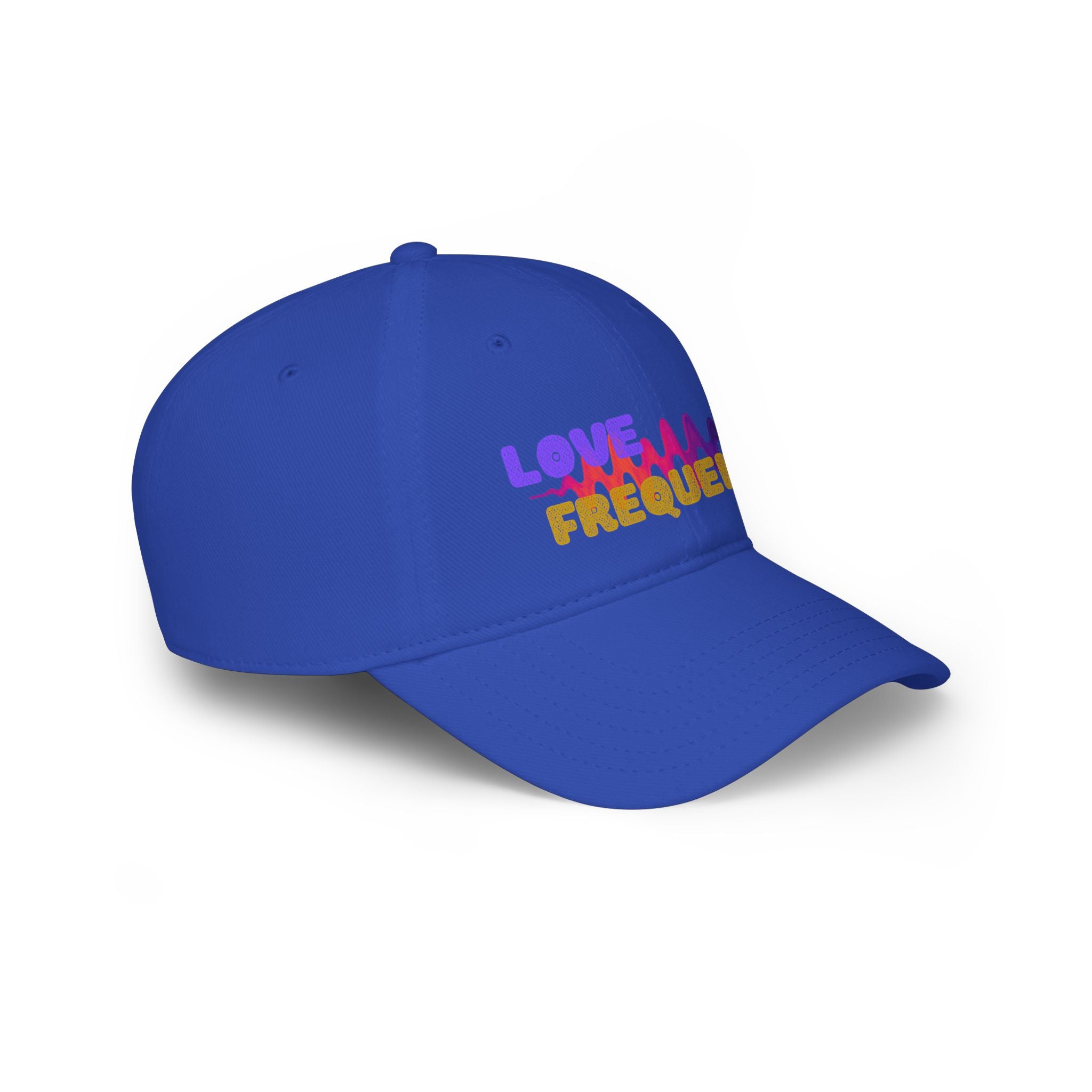 Love Frequency Baseball Cap — Vibrant Wave Graphic Hat for Music Lovers