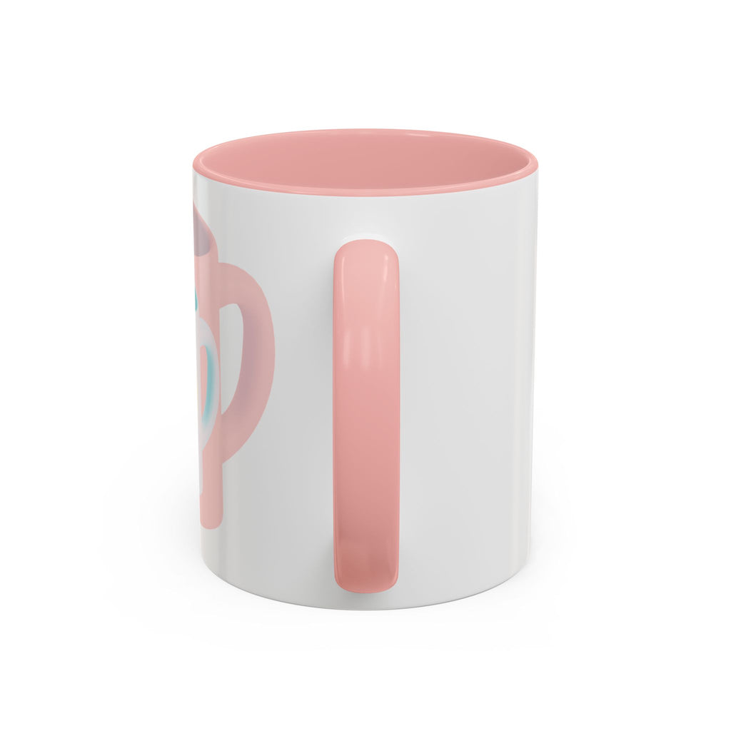 Nested Mugs Coffee Mug — Colorful Retro Stacked Cup Design (11/15oz)