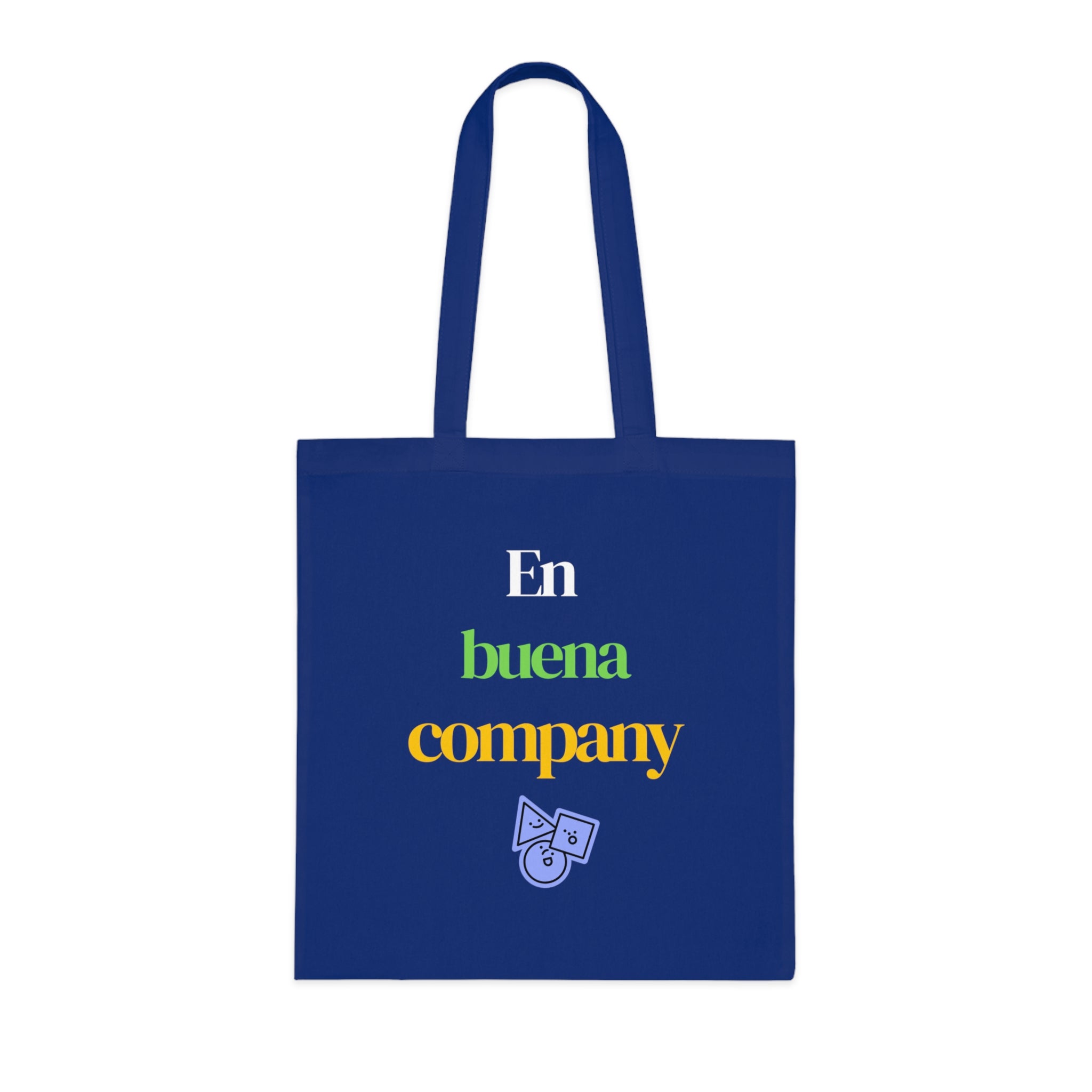 Buena Company Cotton Tote Bag — Colorful Text Grocery & Everyday Market Tote