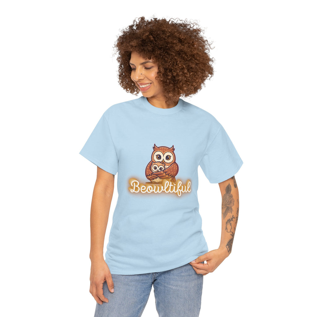 Beowtiful Owl T-Shirt - Cute Owl Graphic Tee for Bird Lovers & Fall Fashion
