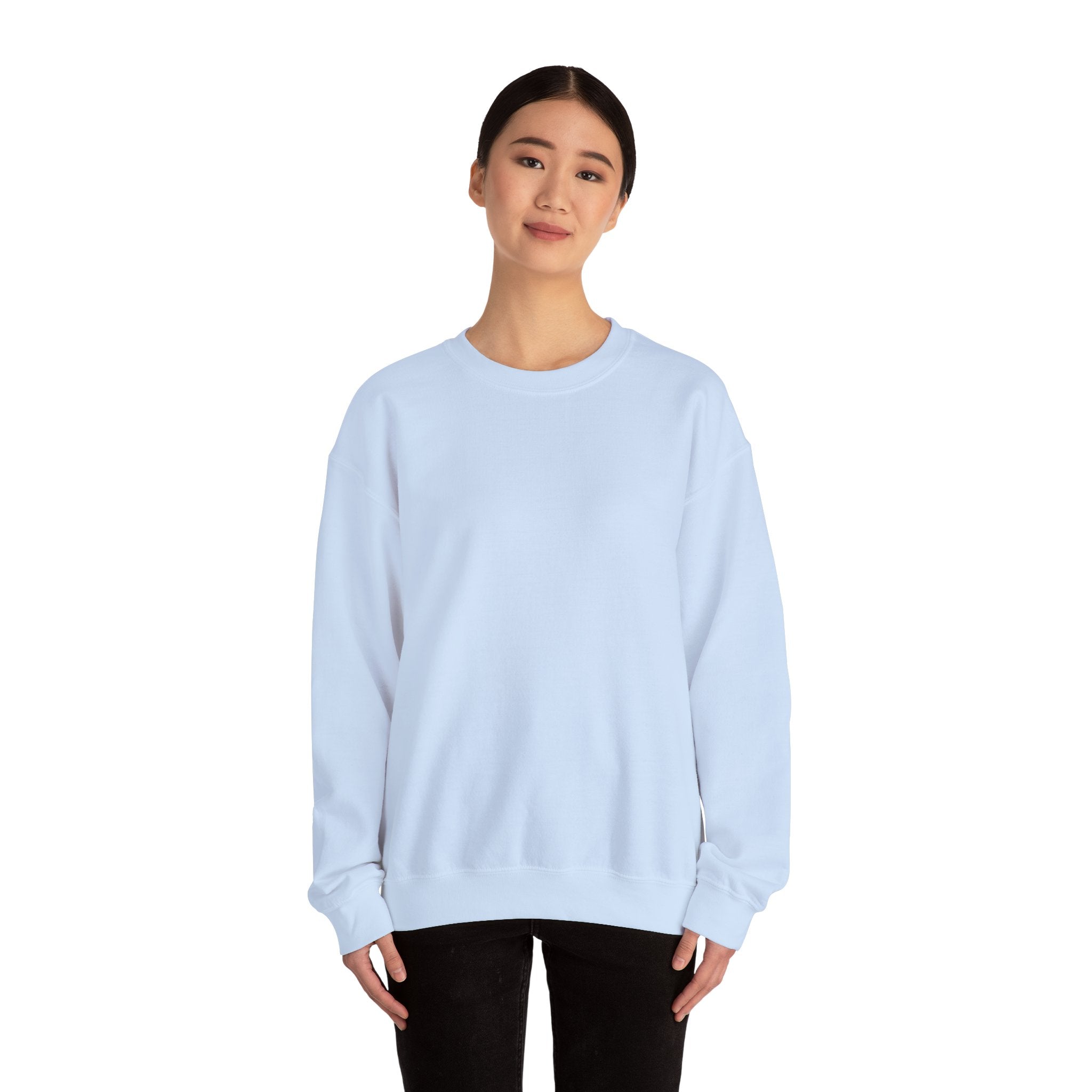 Crewneck Sweatshirt — "Different Colours, Moments" Retro Grid Graphic
