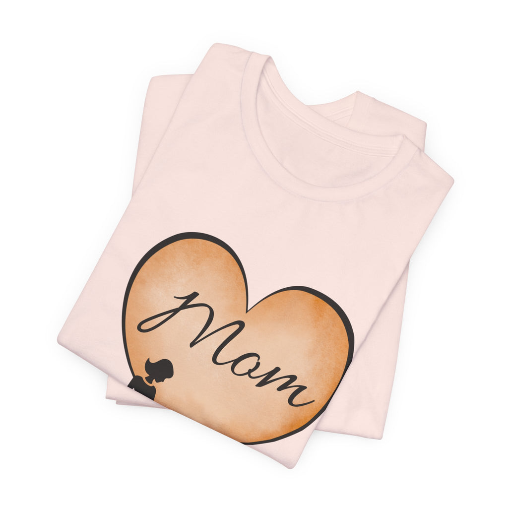 Mom Heart Graphic Tee — Mother & Children Silhouette Mother's Day T‑Shirt