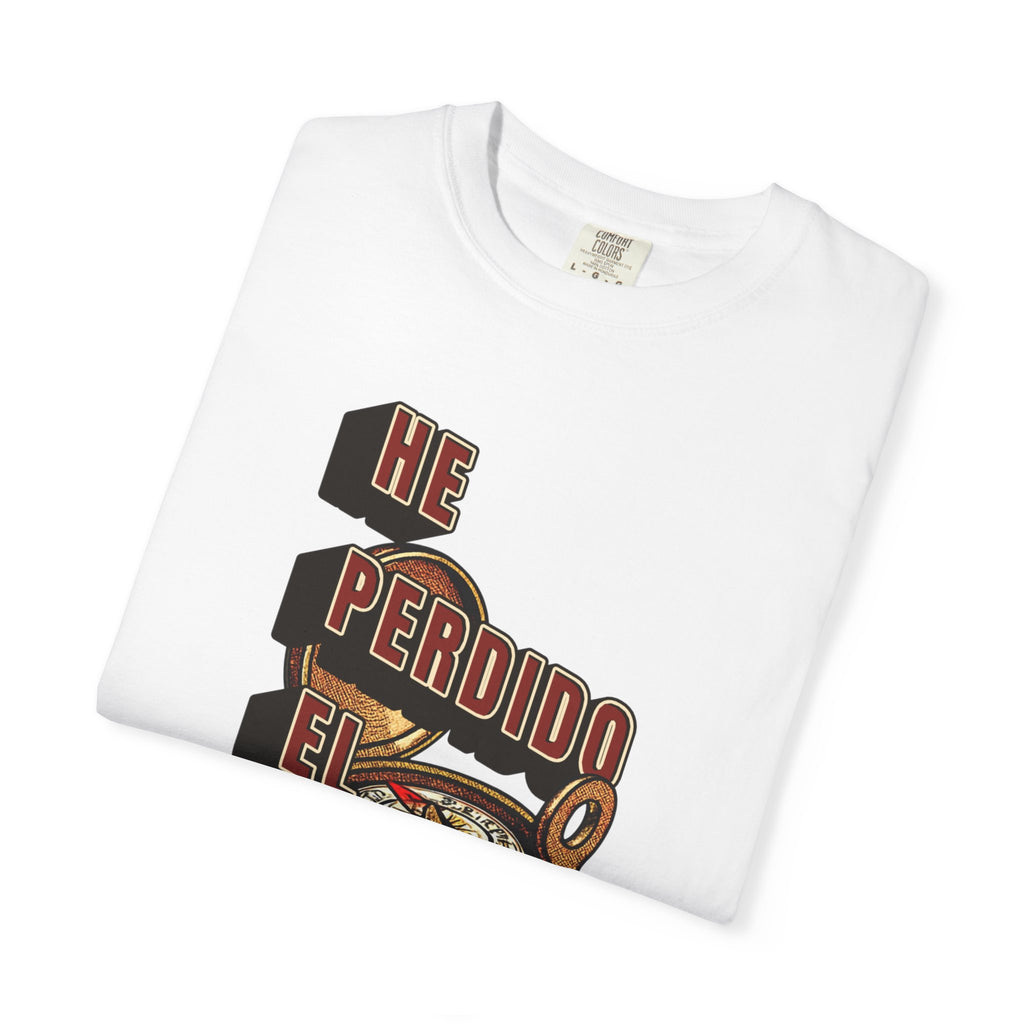 T-Shirt — "He Perdido El Norte" Vintage Compass Graphic