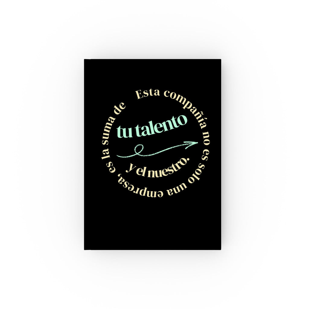 Hardback Journal — Spanish Inspirational "tu talento" Motivational Notebook