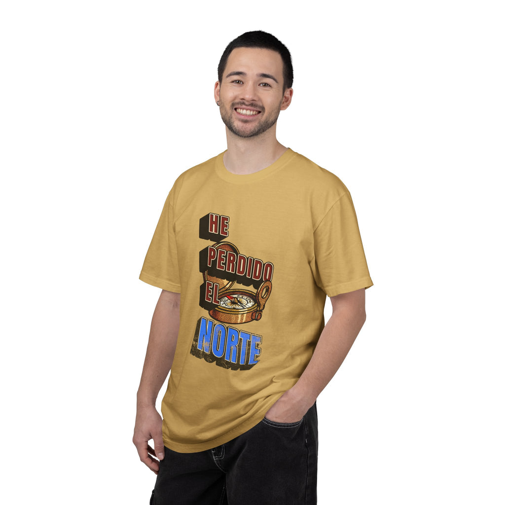 T-Shirt — "He Perdido El Norte" Vintage Compass Graphic