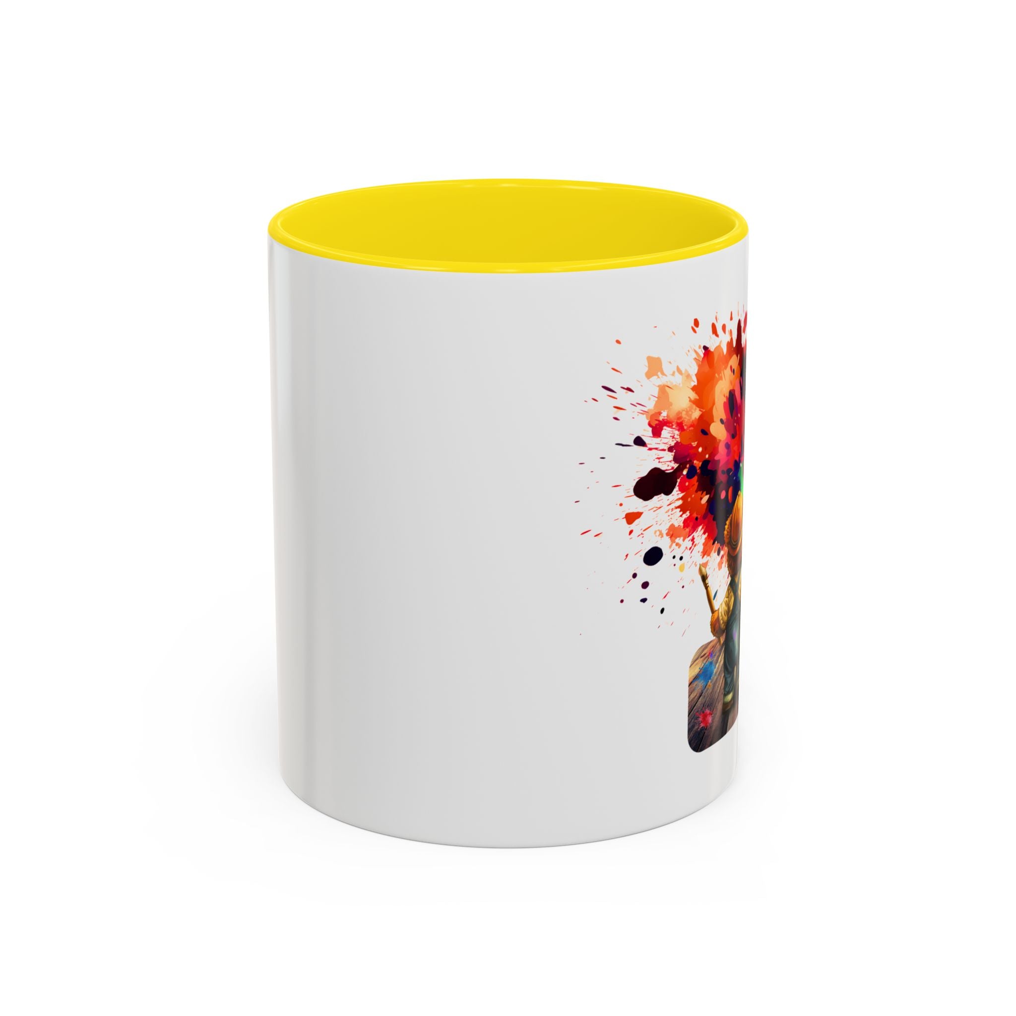 Colorful Heart Paint Mug — Artist Child Splash Coffee Cup (11/15oz)