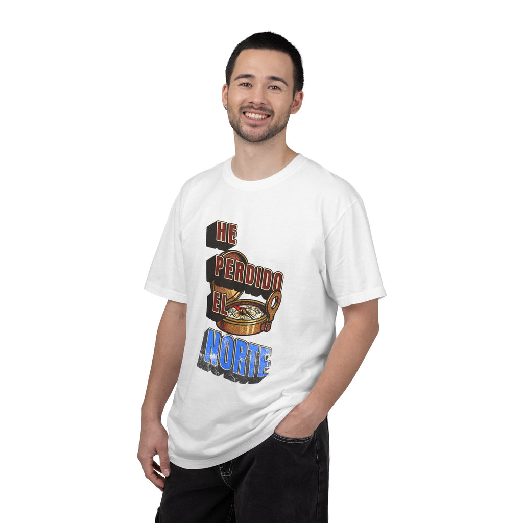 T-Shirt — "He Perdido El Norte" Vintage Compass Graphic