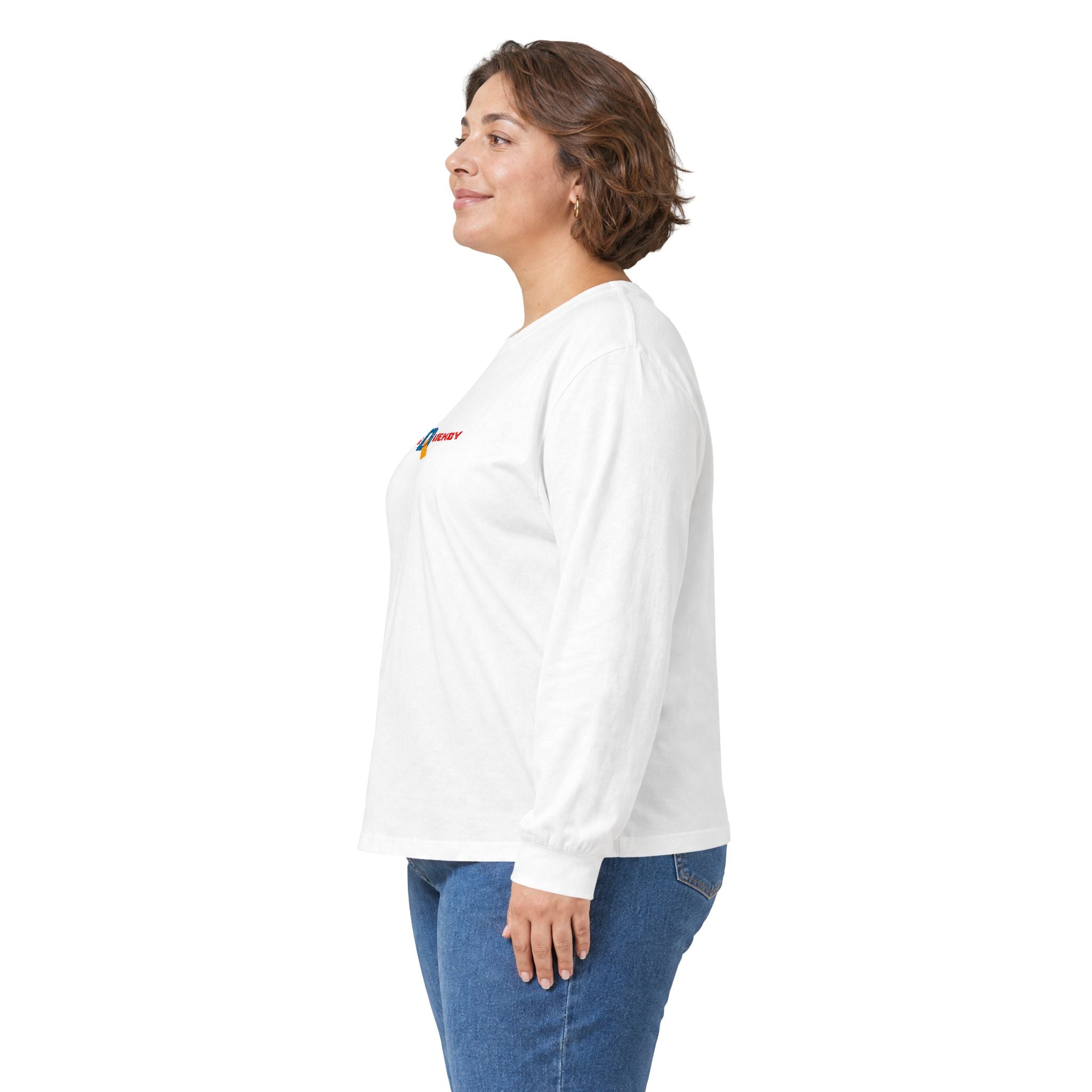 Long Sleeve Tee — 'My Life Is Surfing' Tropical Surf Graphic