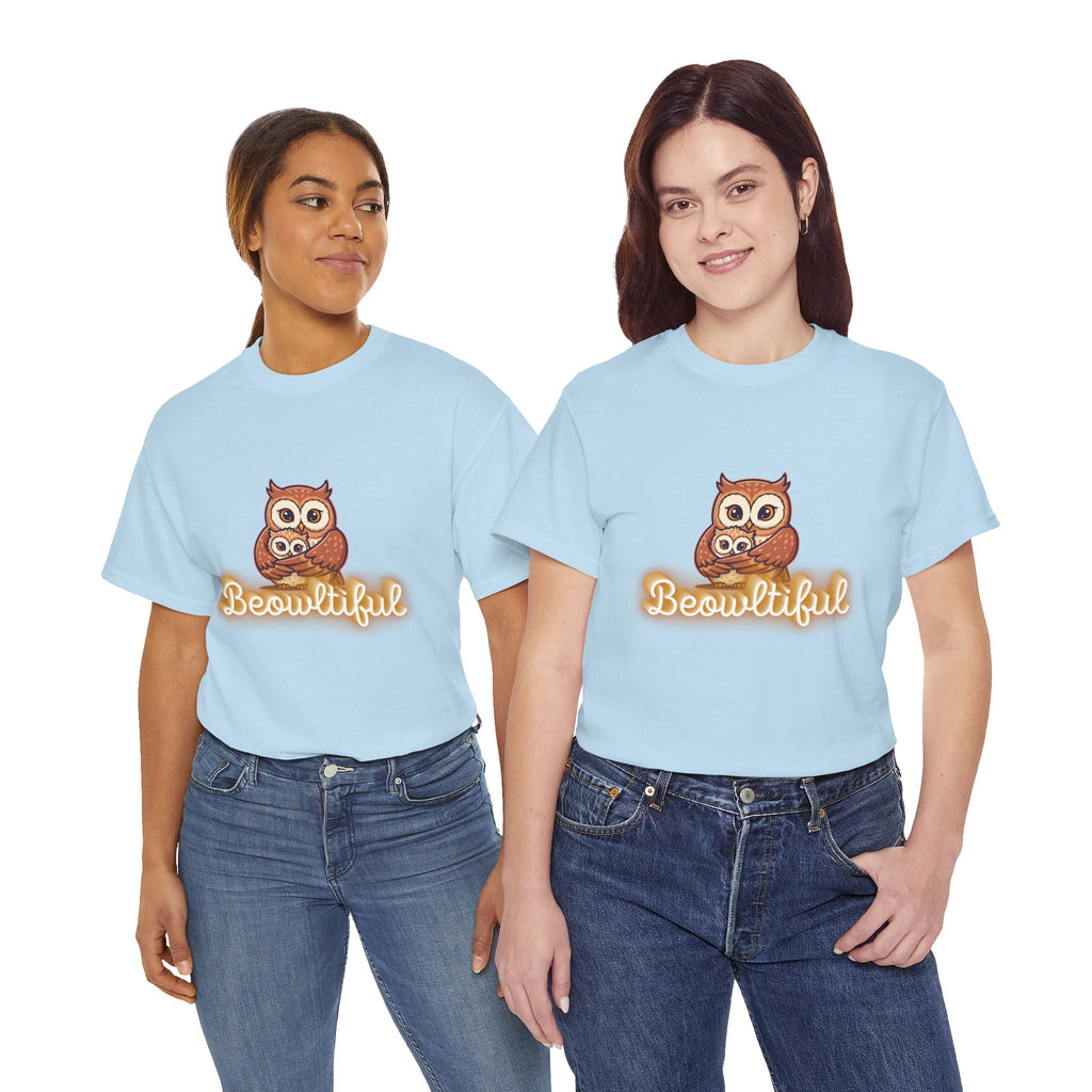 Beowtiful Owl T-Shirt - Cute Owl Graphic Tee for Bird Lovers & Fall Fashion
