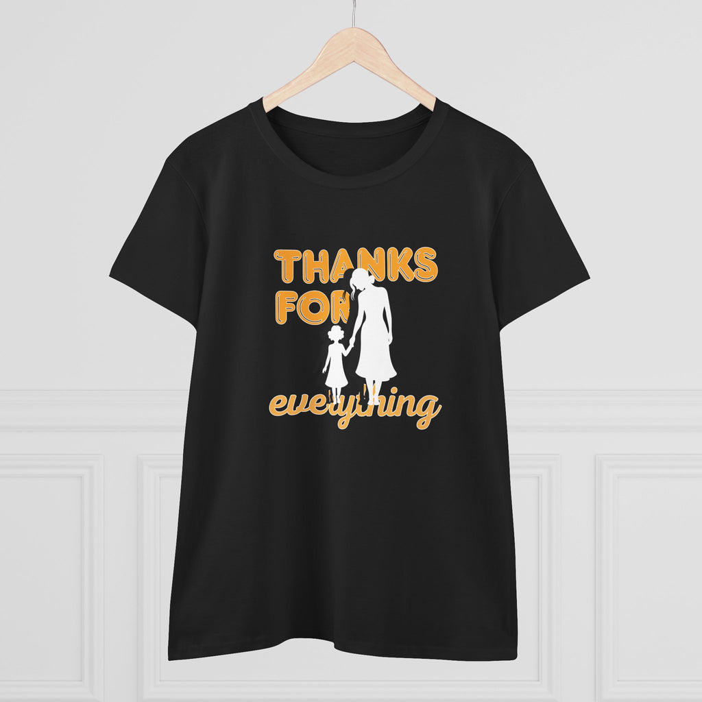 Thanks For Everything Tee — Thank You Gift T-Shirt with Silhouette Design