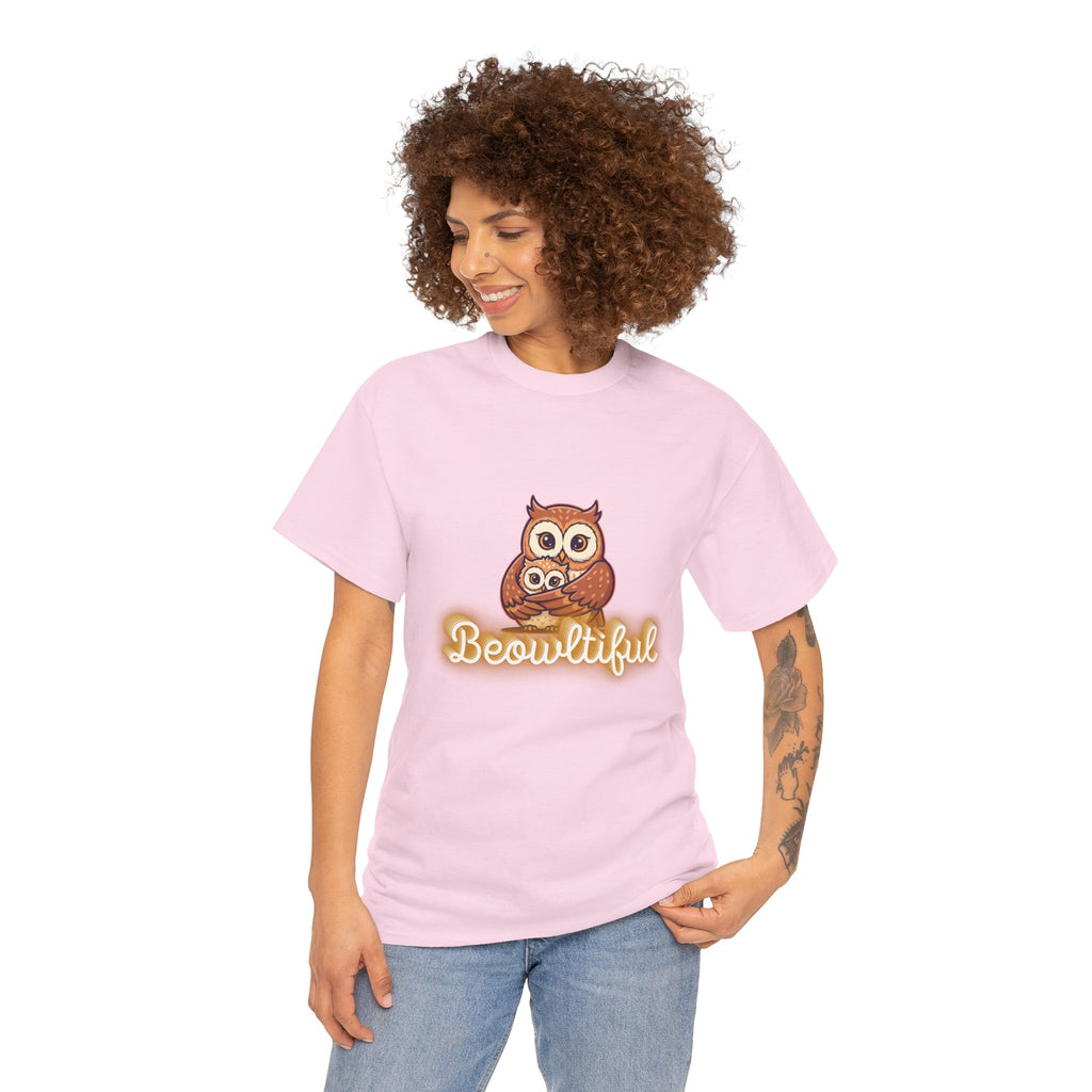 Beowtiful Owl T-Shirt - Cute Owl Graphic Tee for Bird Lovers & Fall Fashion