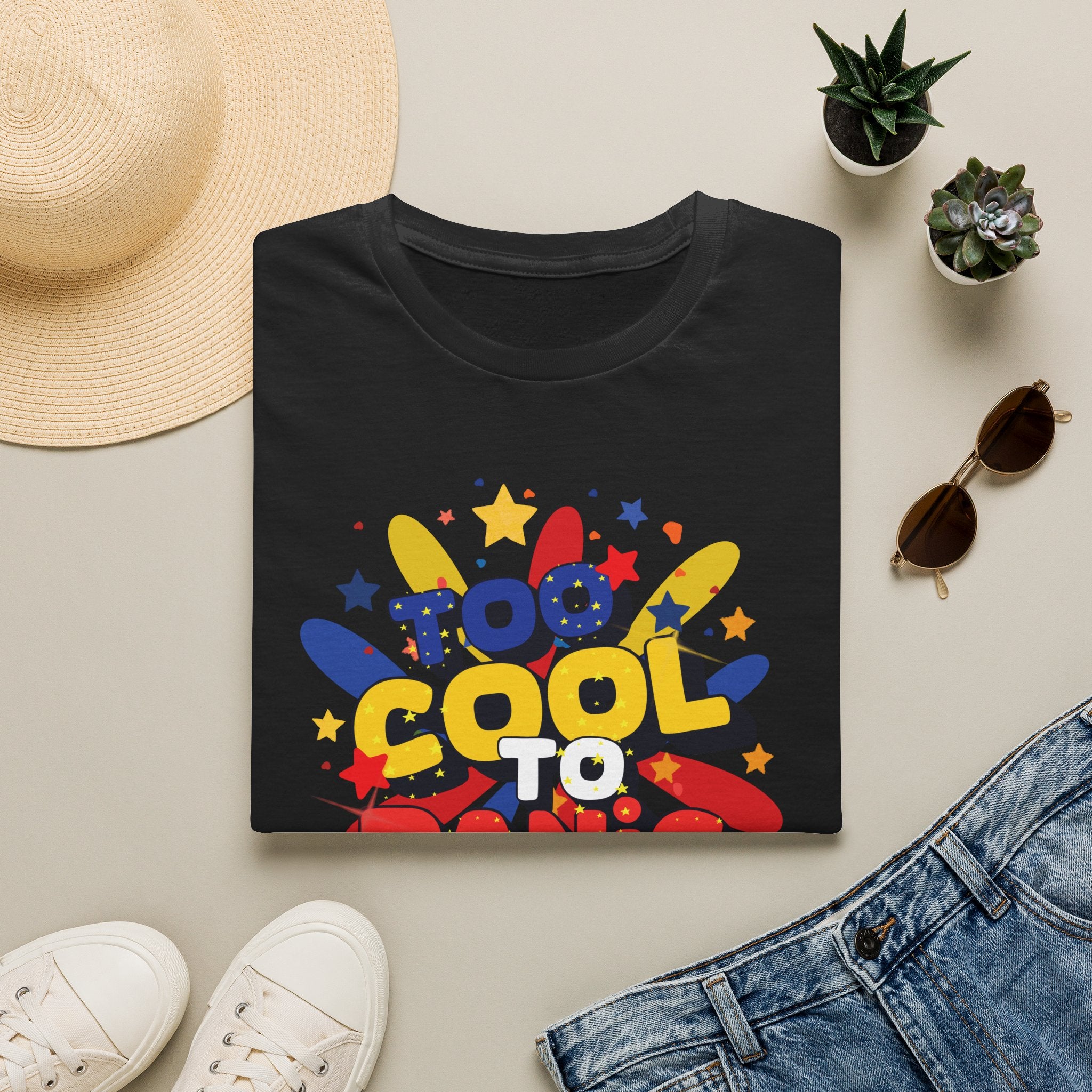 Too Cool to Panic T-Shirt — Retro Pop Graphic Tee