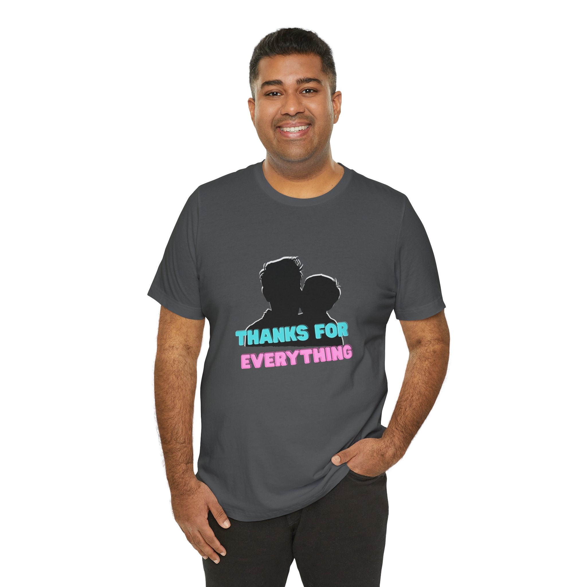 T-Shirt — "Thanks For Everything" Couple Silhouette Appreciation Tee